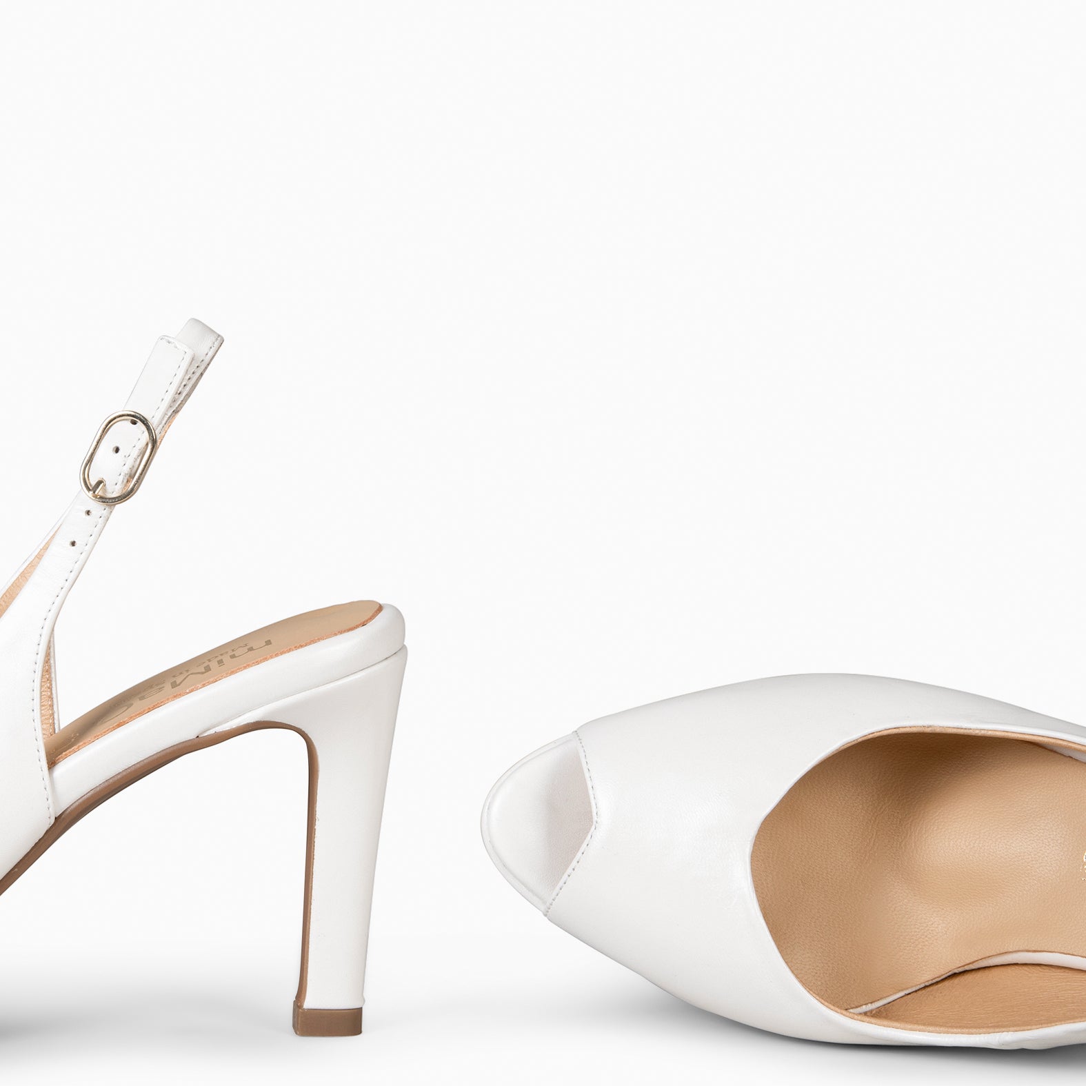 ELSA - Zapatos de tacón alto destalonados NACAR