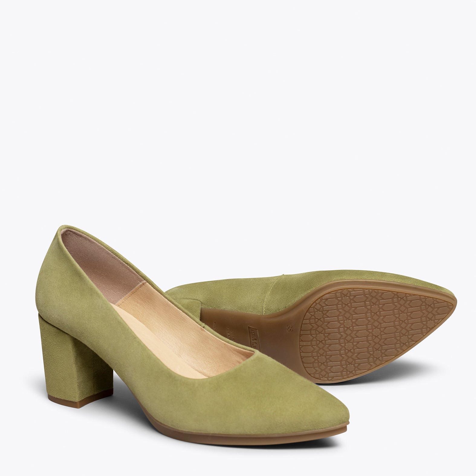 URBAN S - Zapato de tacón medio VERDE OLIVA