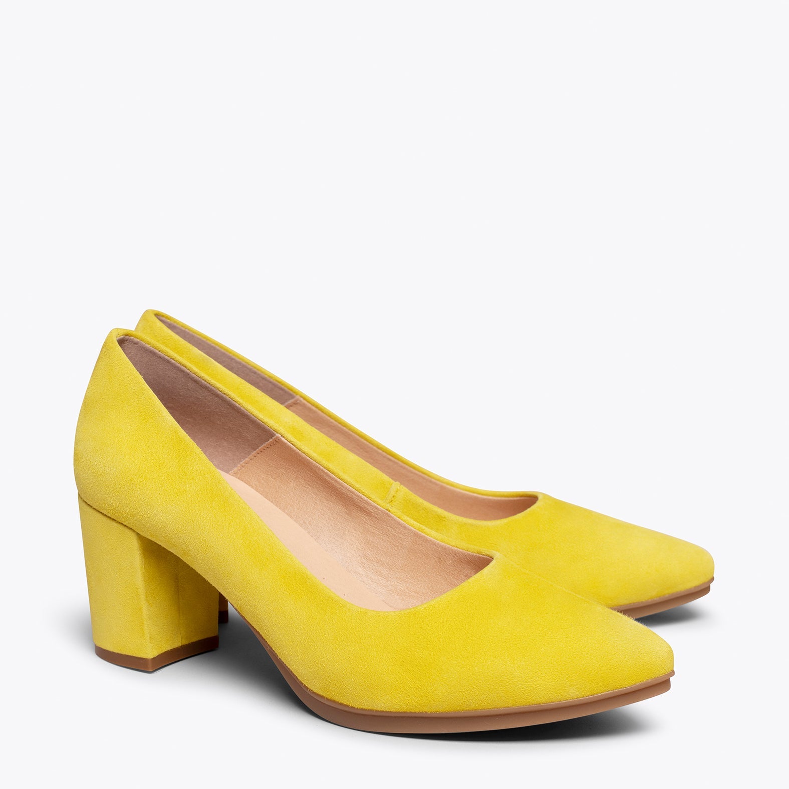 URBAN S -Zapatos de tacón medio AMARILLO