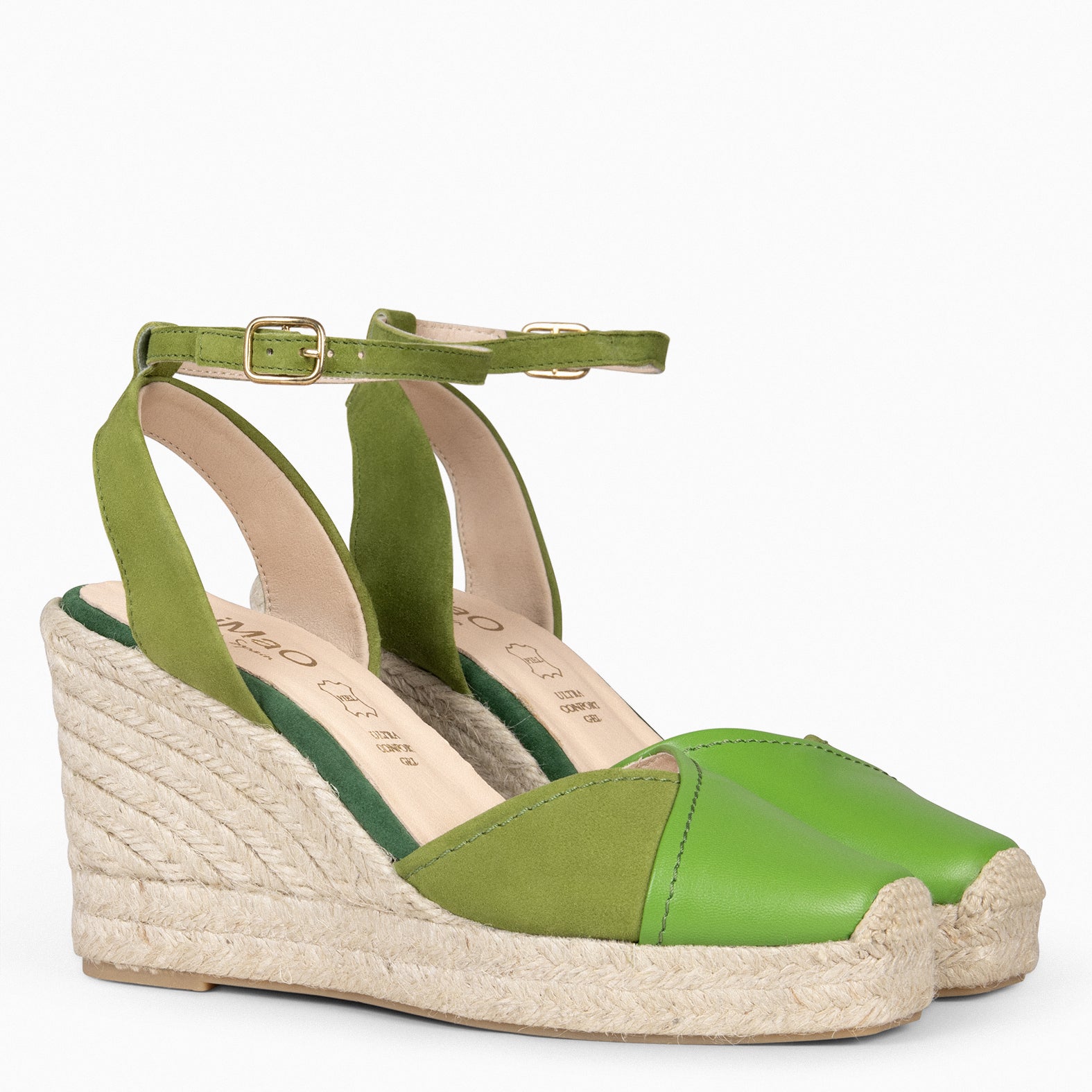 VALDEMOSSAS - Cuñas de esparto de piel VERDE