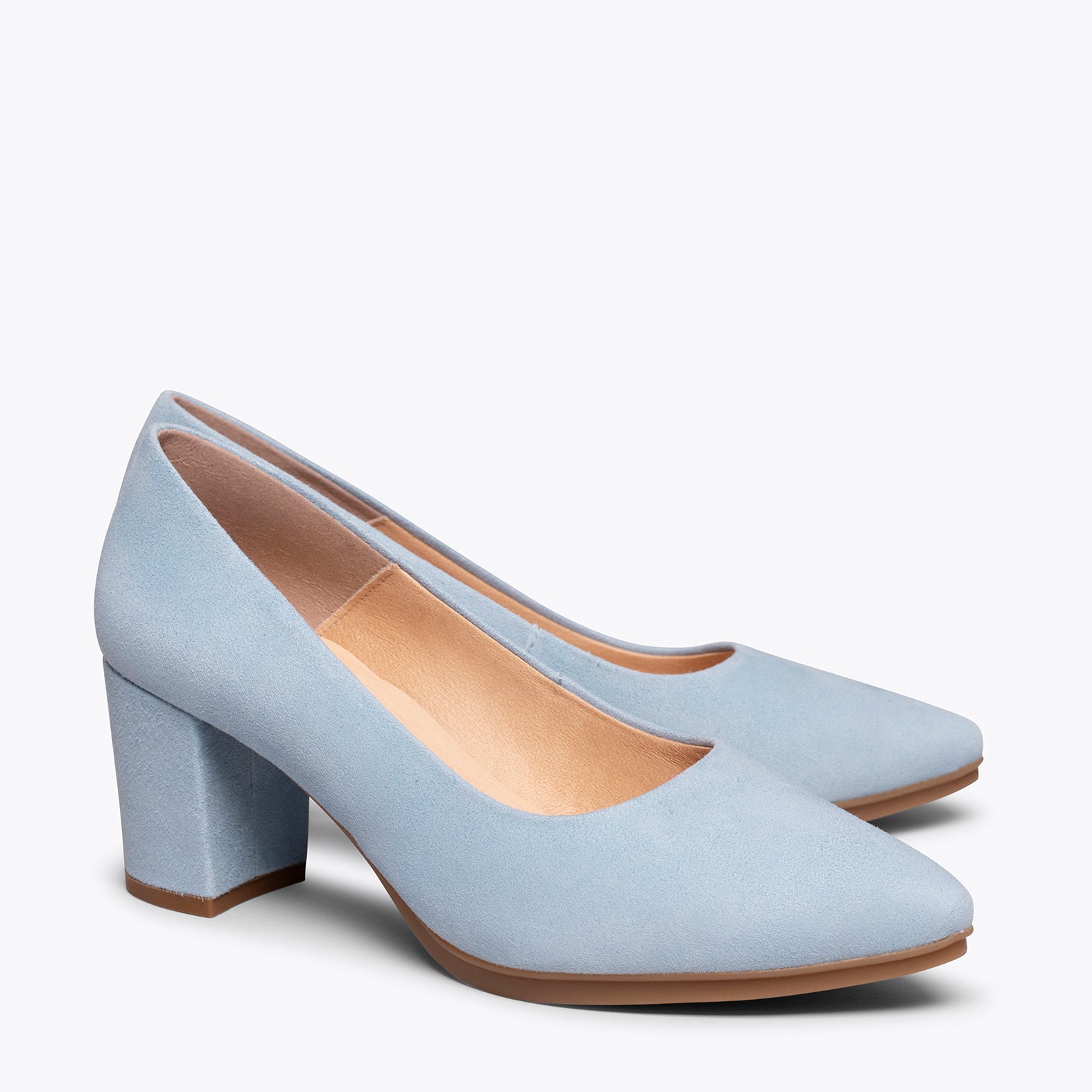 URBAN S - Zapatos de tacón medio AZUL CLARO