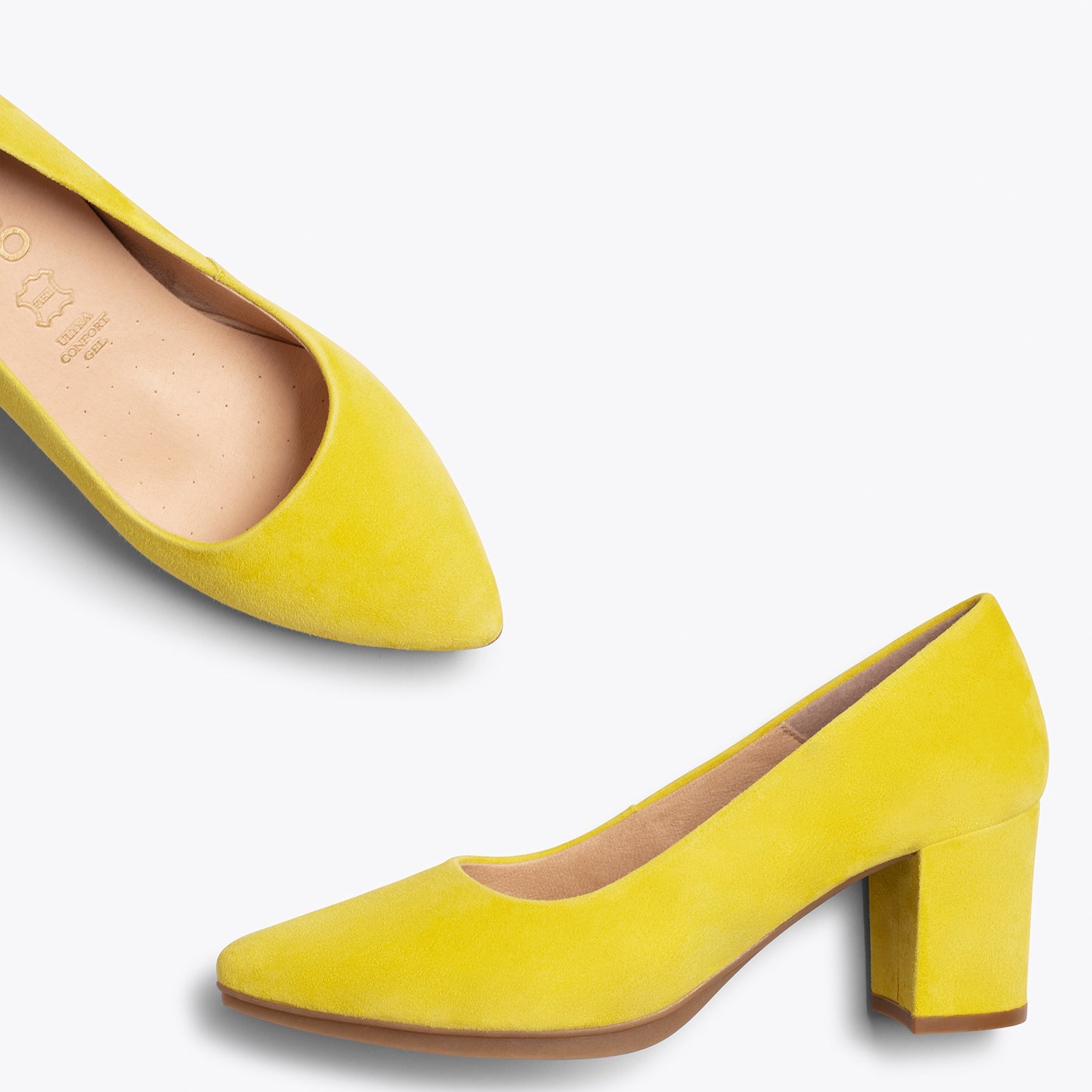 URBAN S -Zapatos de tacón medio AMARILLO