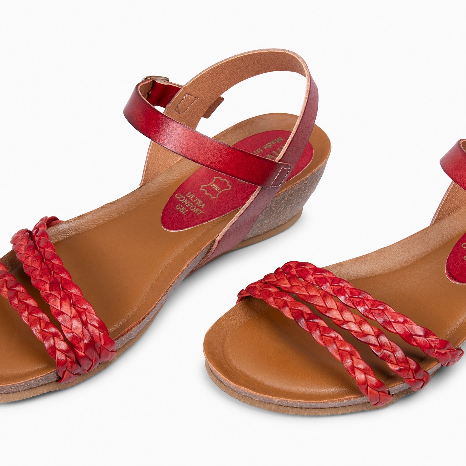 CORFU - SANDALIAS BIO ROJO