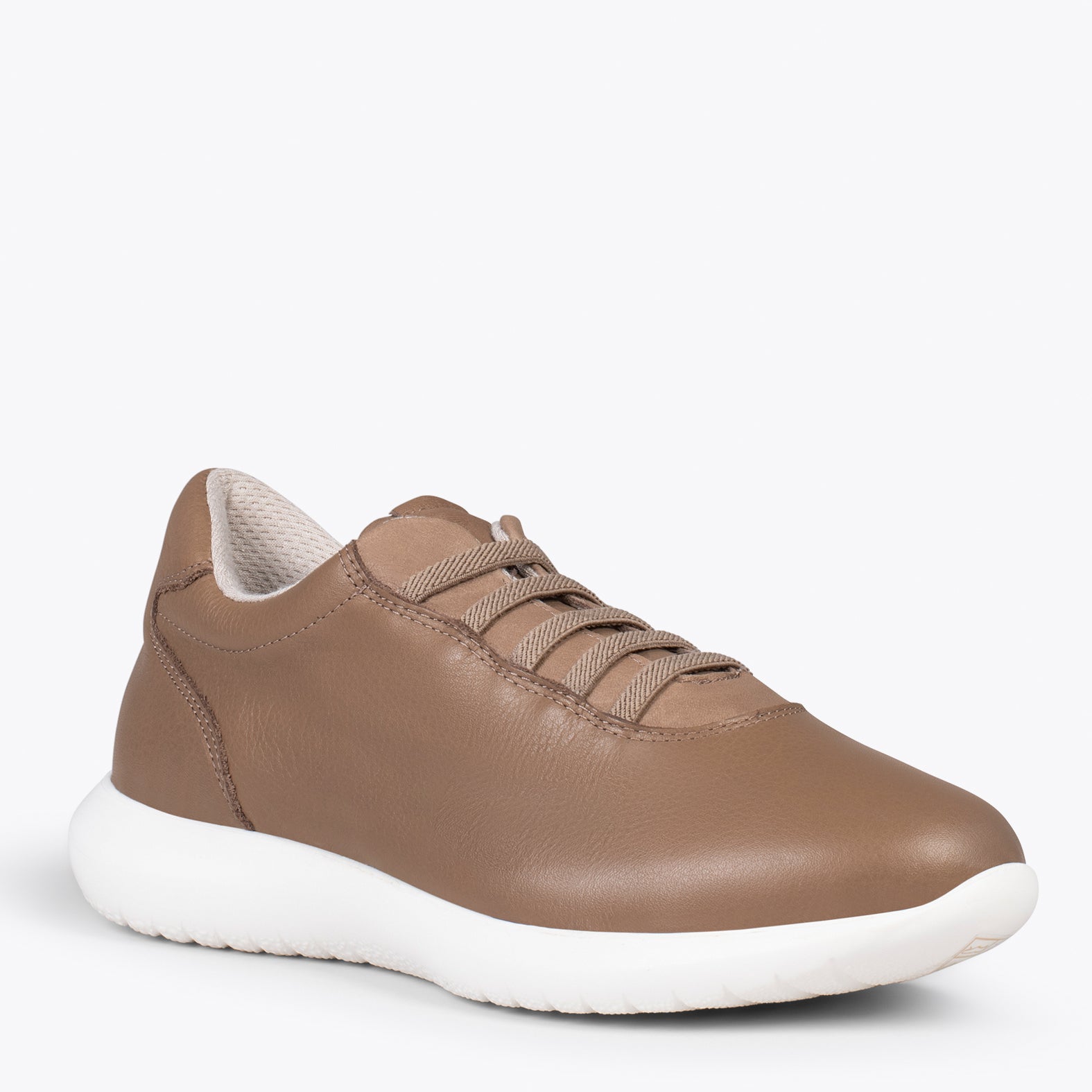 CHICAGO – Zapatillas elásticas sin cordones TAUPE