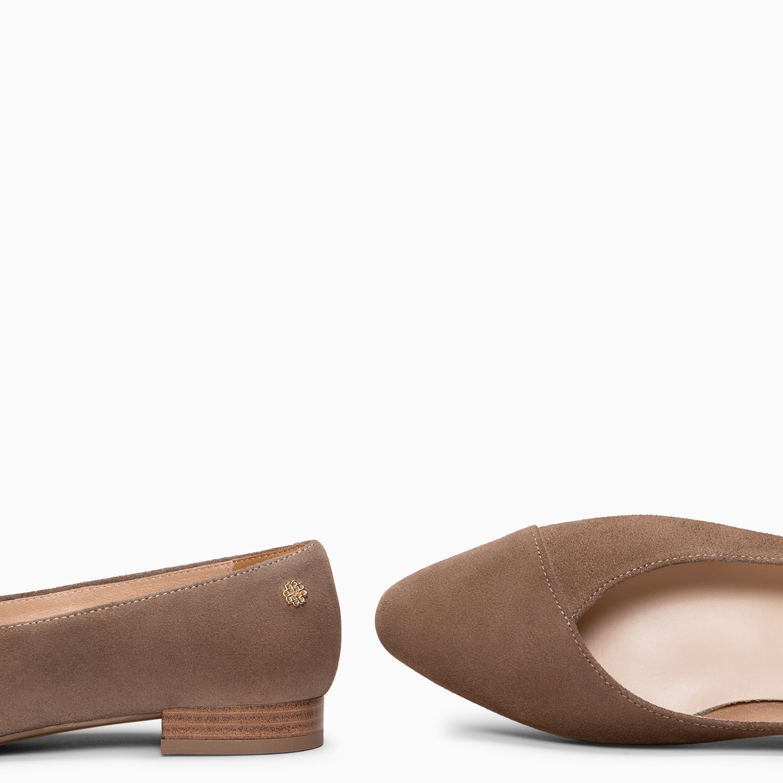MARIE - Zapatos de tacón Bajo de punta fina MARRON