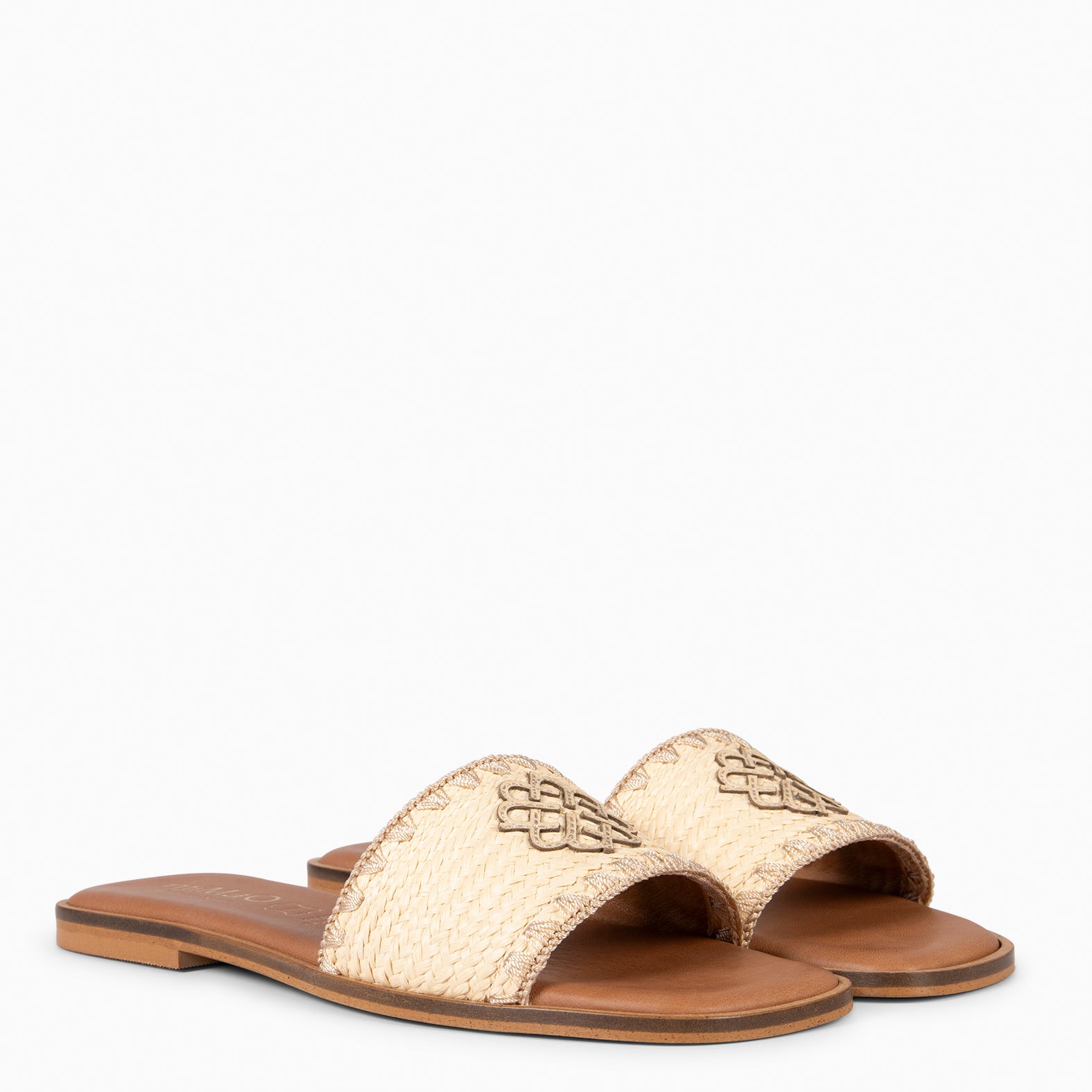 FILIPPA - SANDALIA PLANA TIPO CHANCLA BEIGE