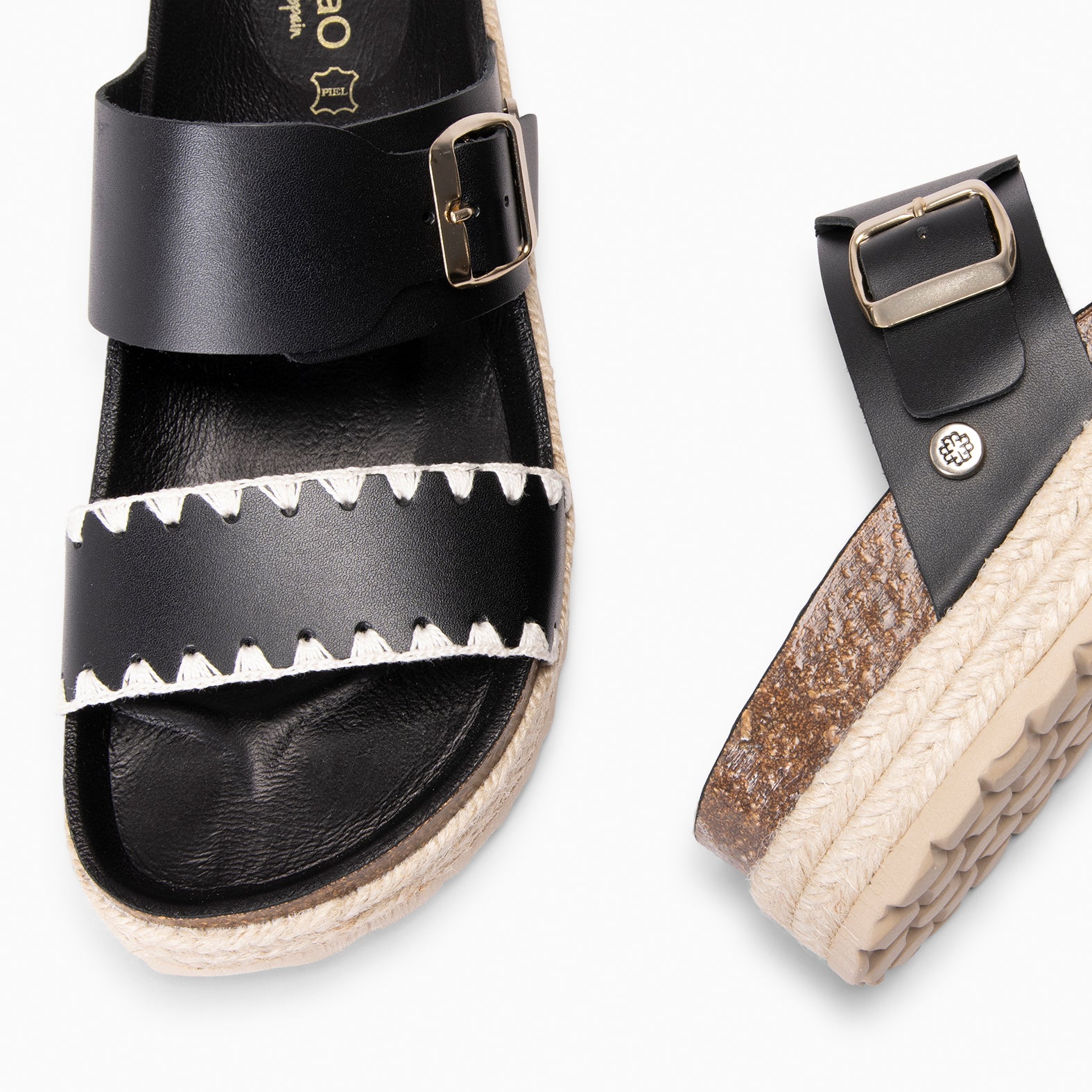 INCA - SANDALIAS BIO NEGRO