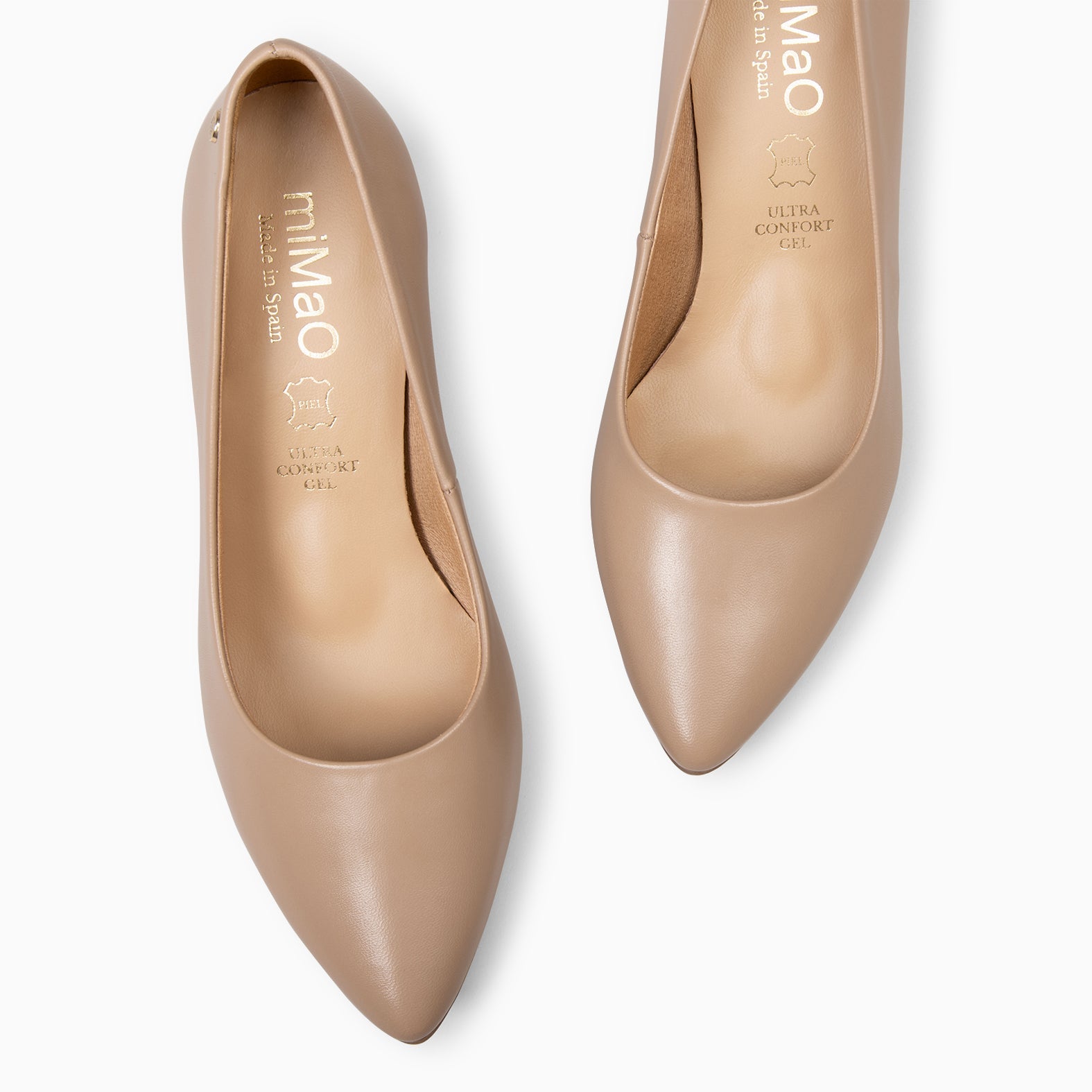 URBAN S SALÓN - Zapatos de tacón medio de napa TIERRA