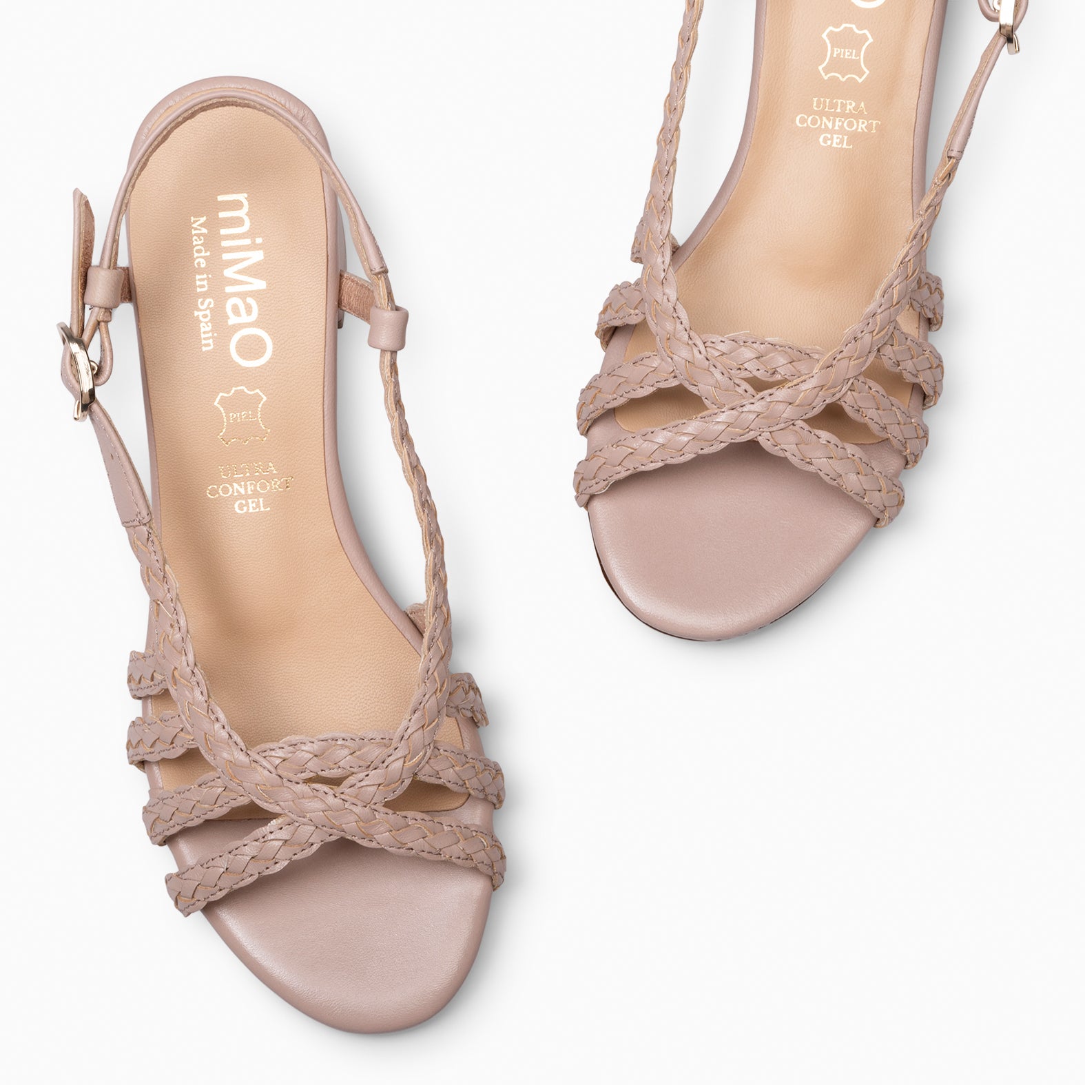 LINA - Sandalias de tacón ancho ROSA CLARO