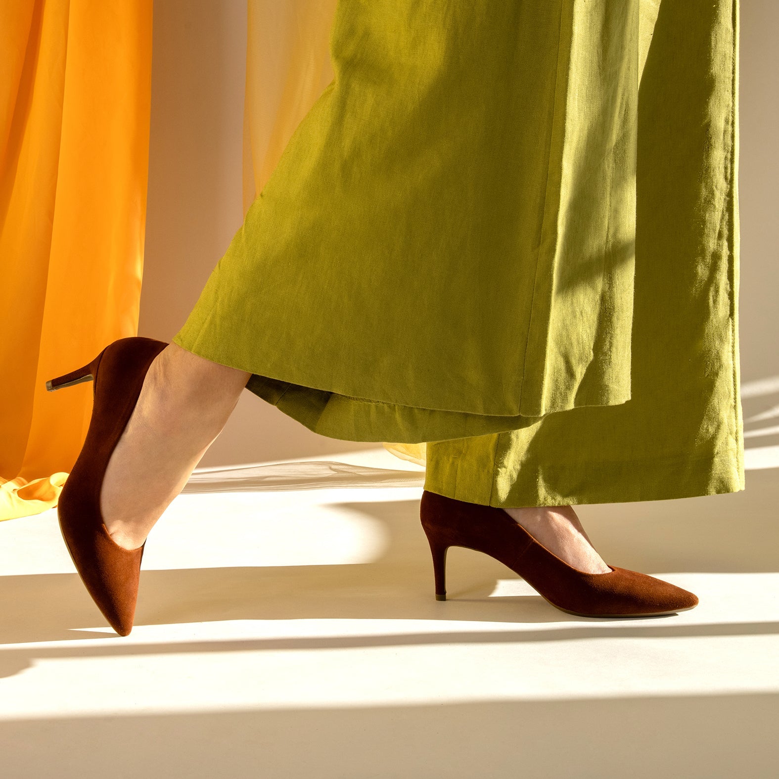 STILETTO - Zapatos de tacón de aguja MARRON