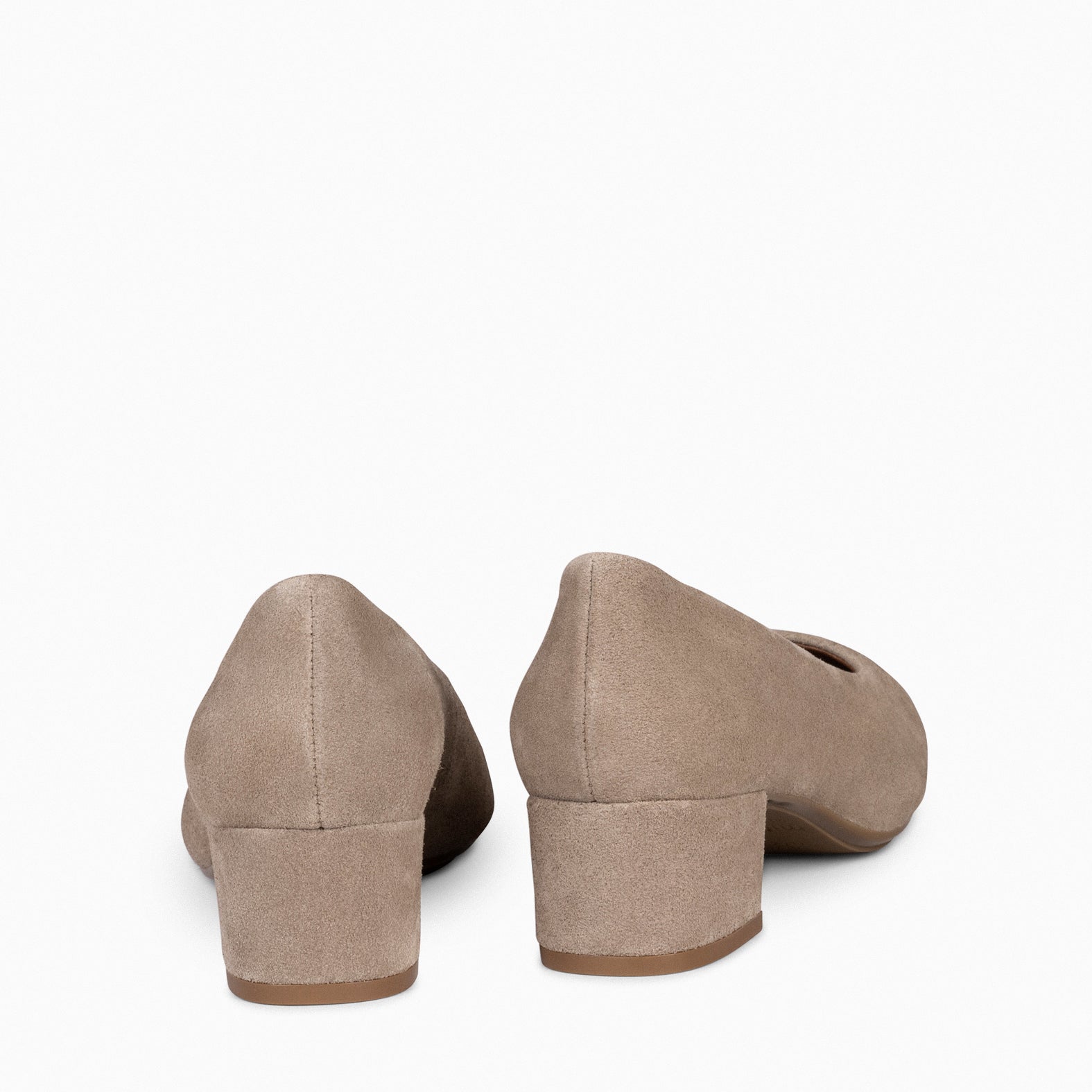 URBAN LADY - Zapatos de tacón bajo de serraje TAUPE