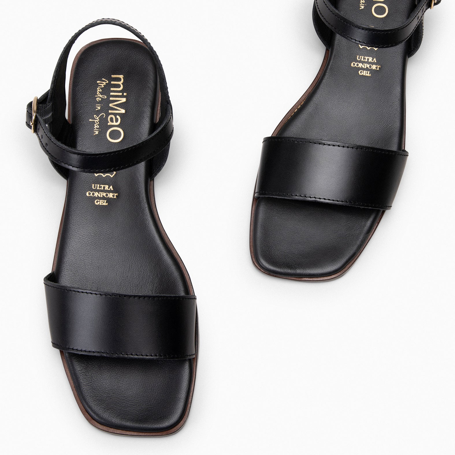 SANTORINI - Sandalias planas NEGRO