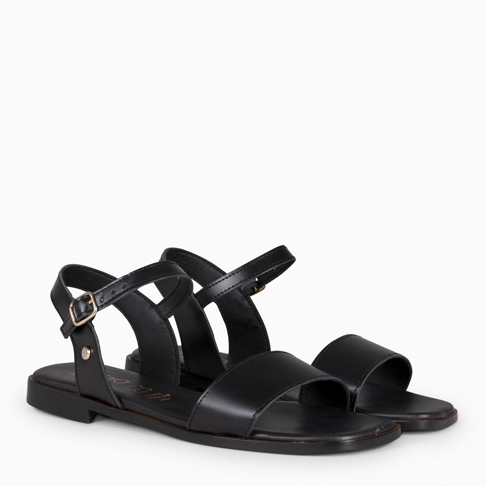 SANTORINI - Sandalias planas NEGRO