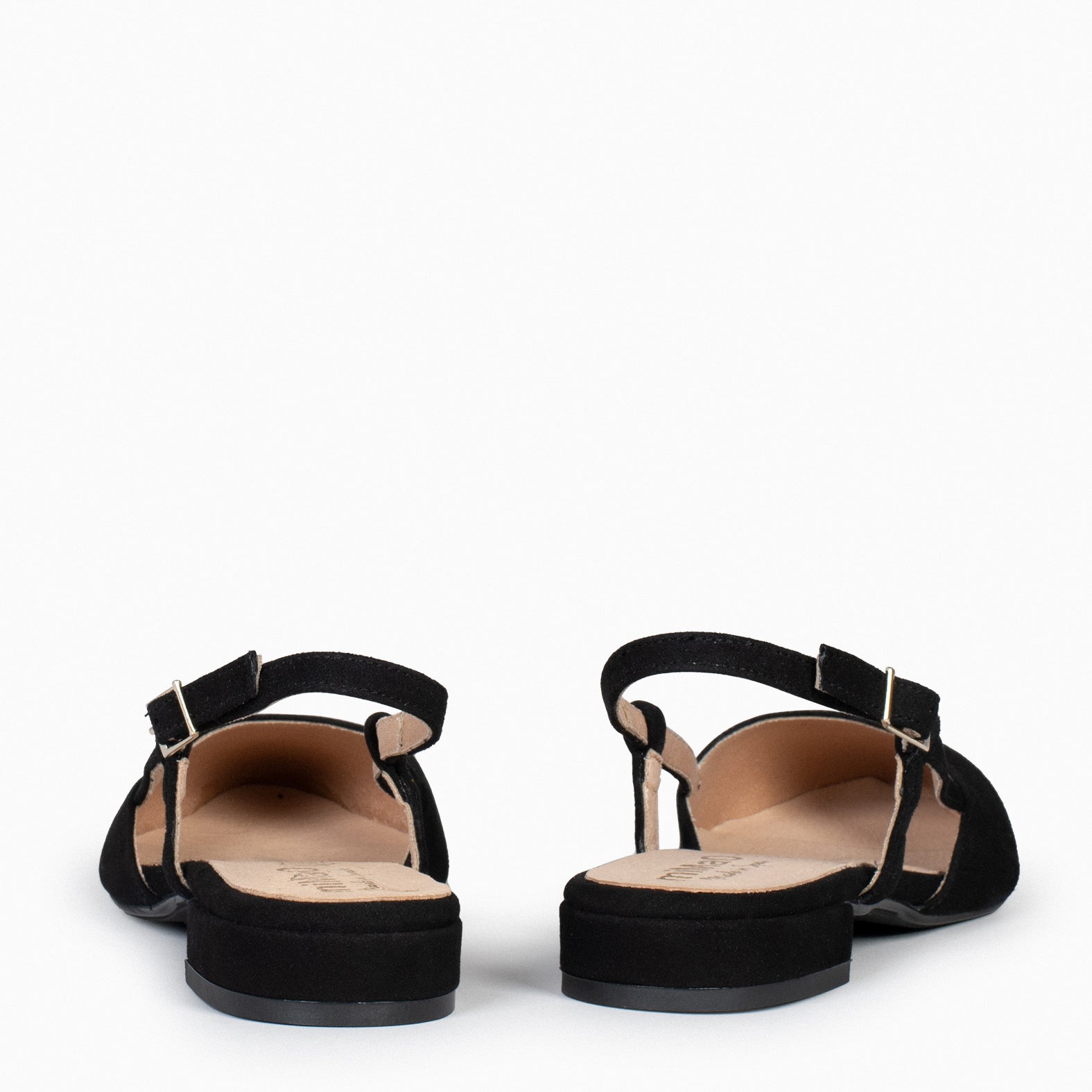 BRUNCH - Zapatos Planos Destalonados NEGRO