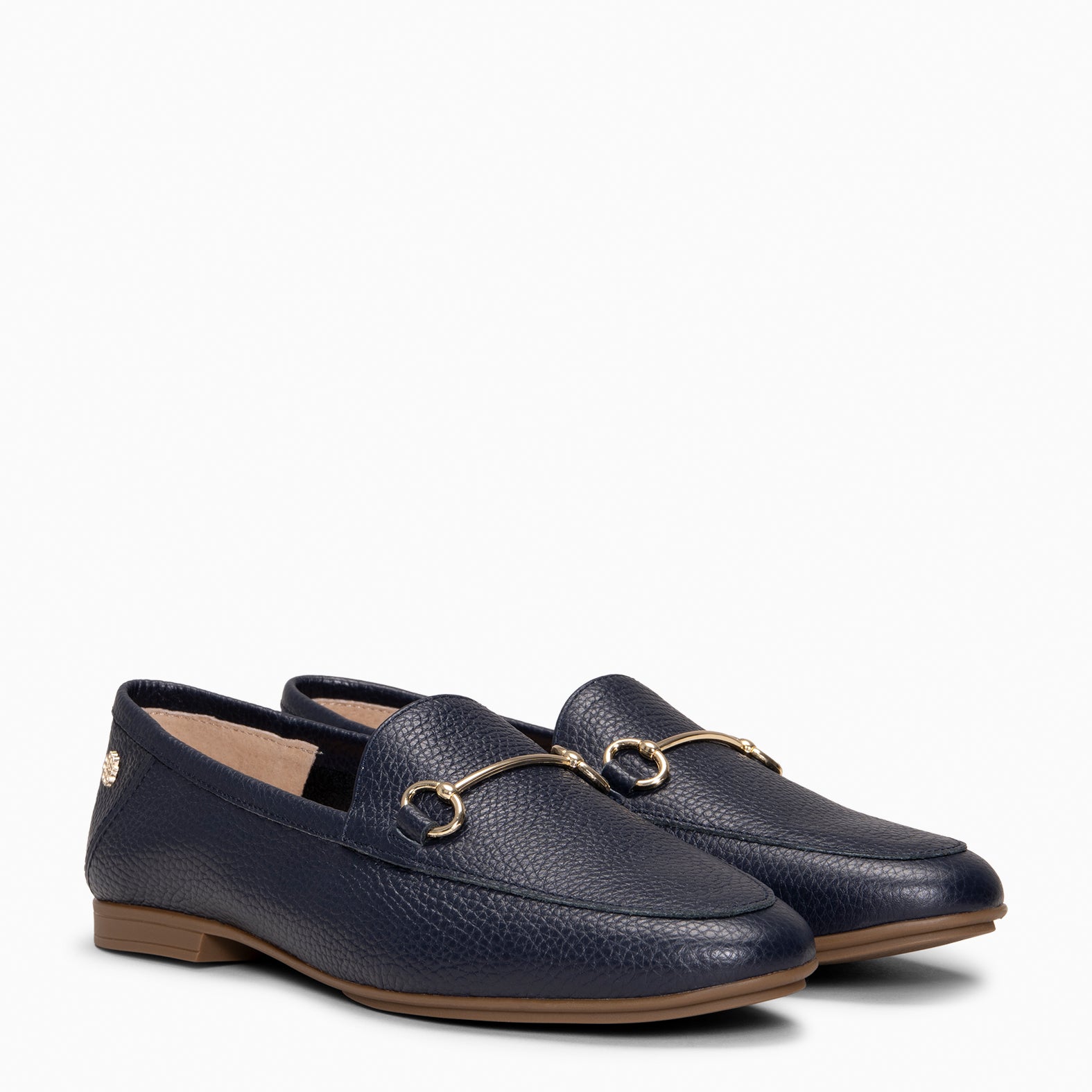 STYLE – Mocasines planos con adorno metalizado MARINO