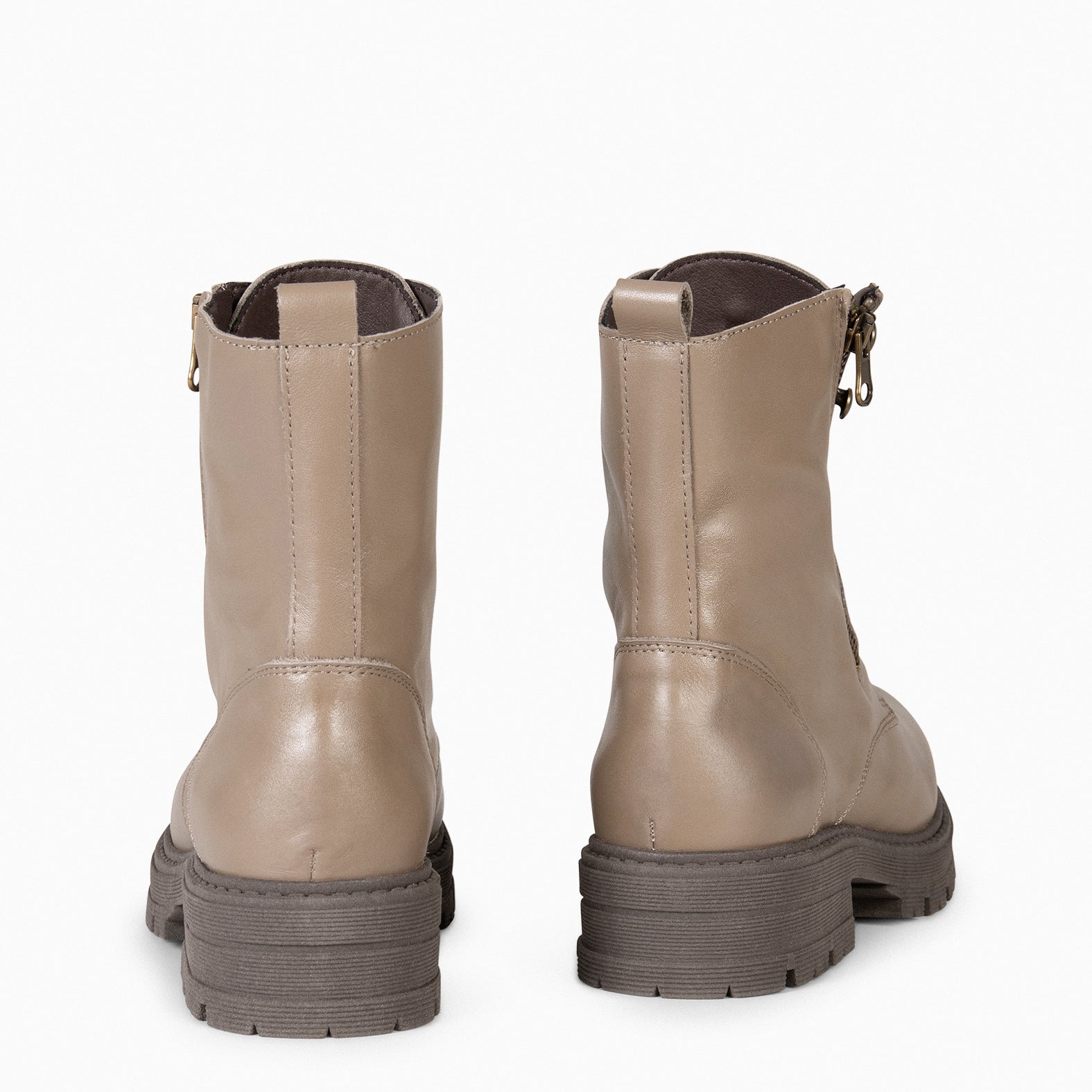 MILITAR – Botas militares de mujer TAUPE