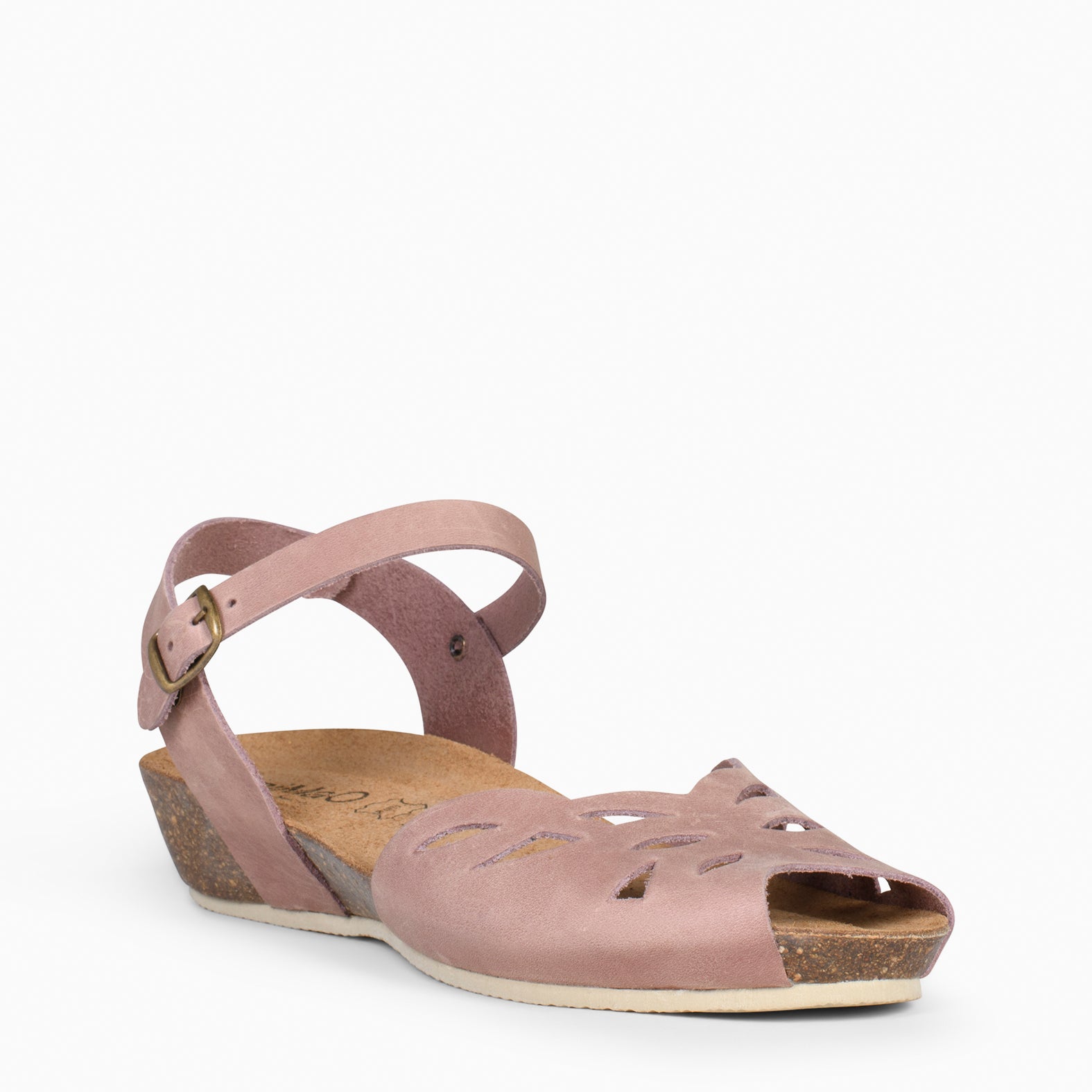 ALOE – Sandalias bio con cuña NUDE