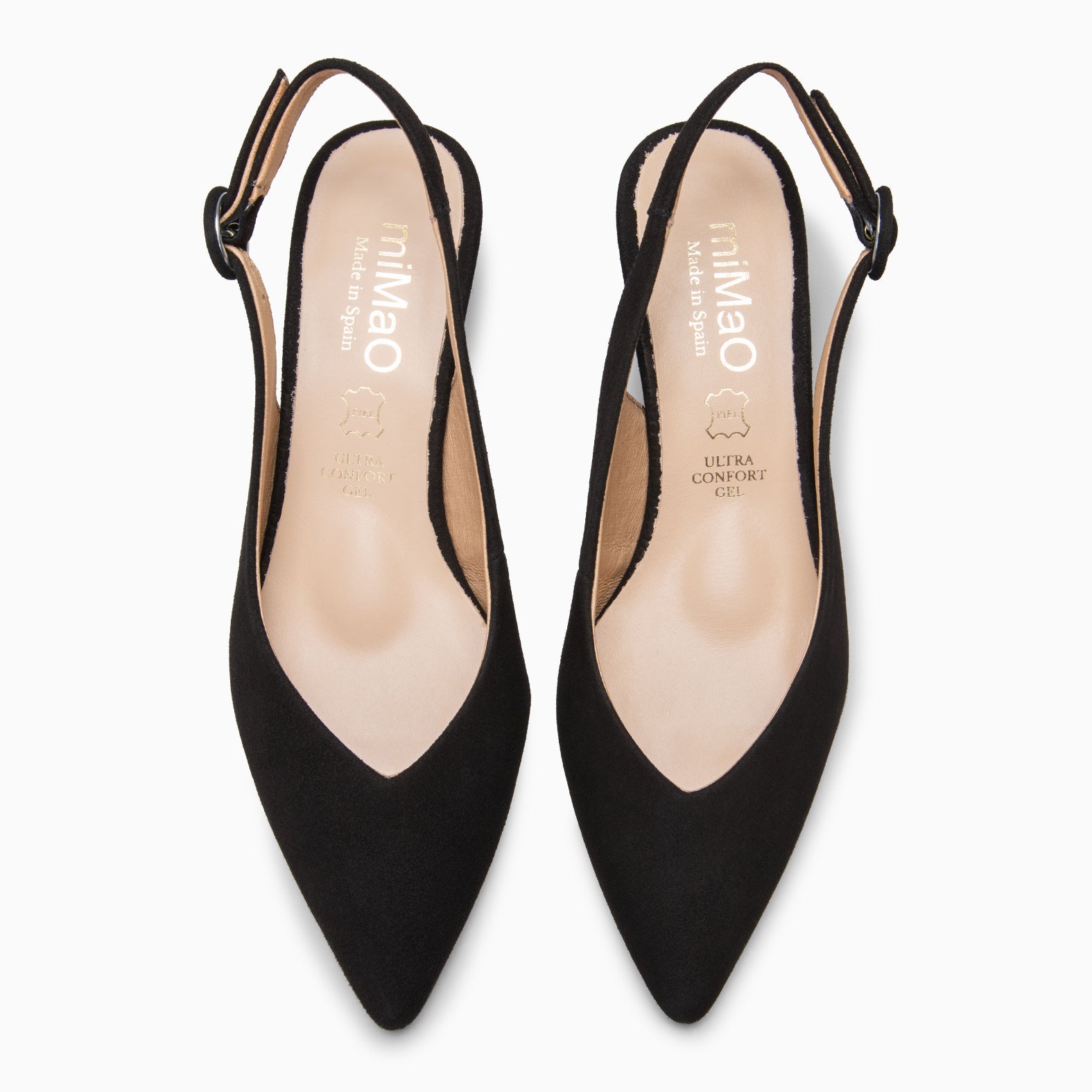 CARMEN – Zapatos de Tacón acampanado NEGRO