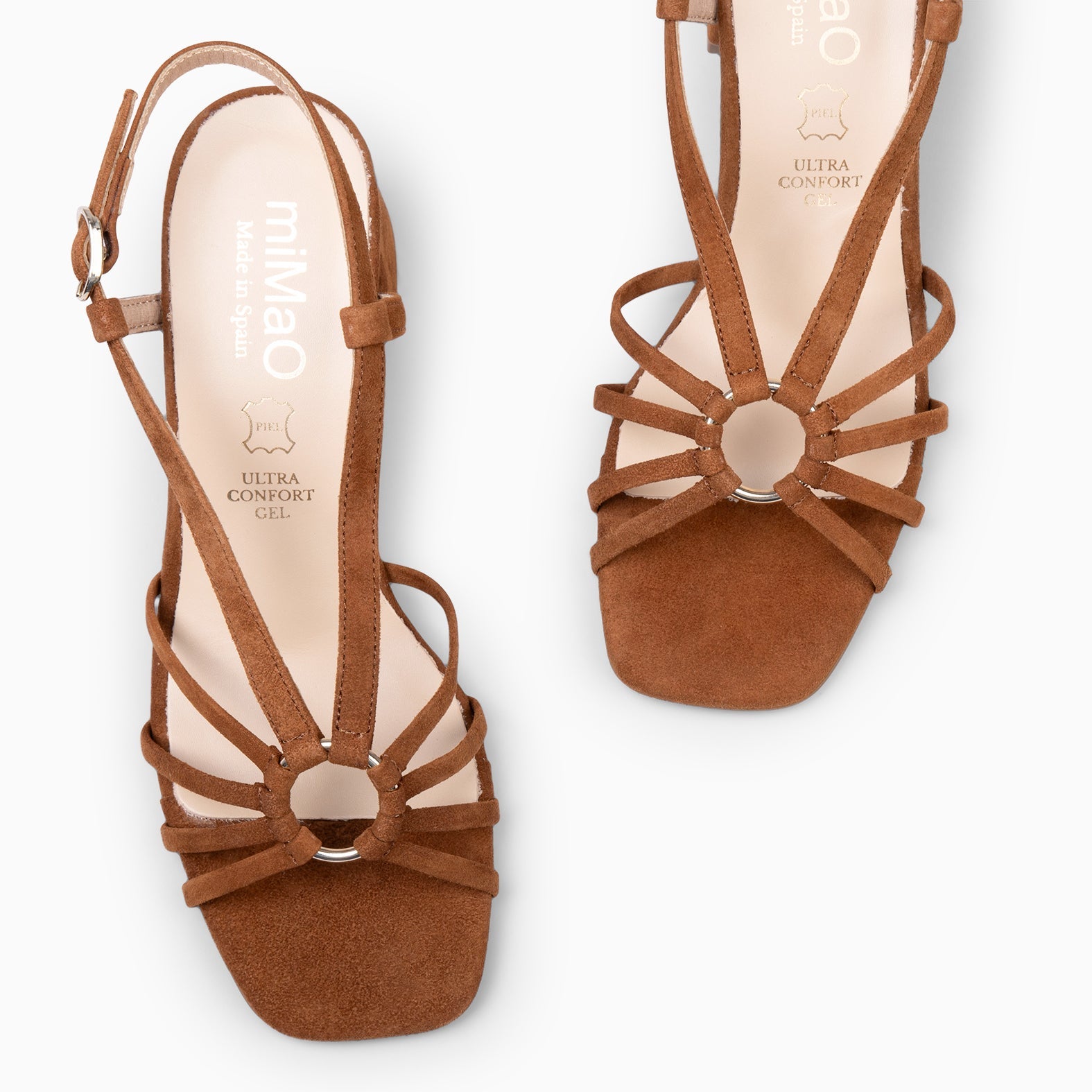 SOLEIL - Sandalias de tacón CAMEL