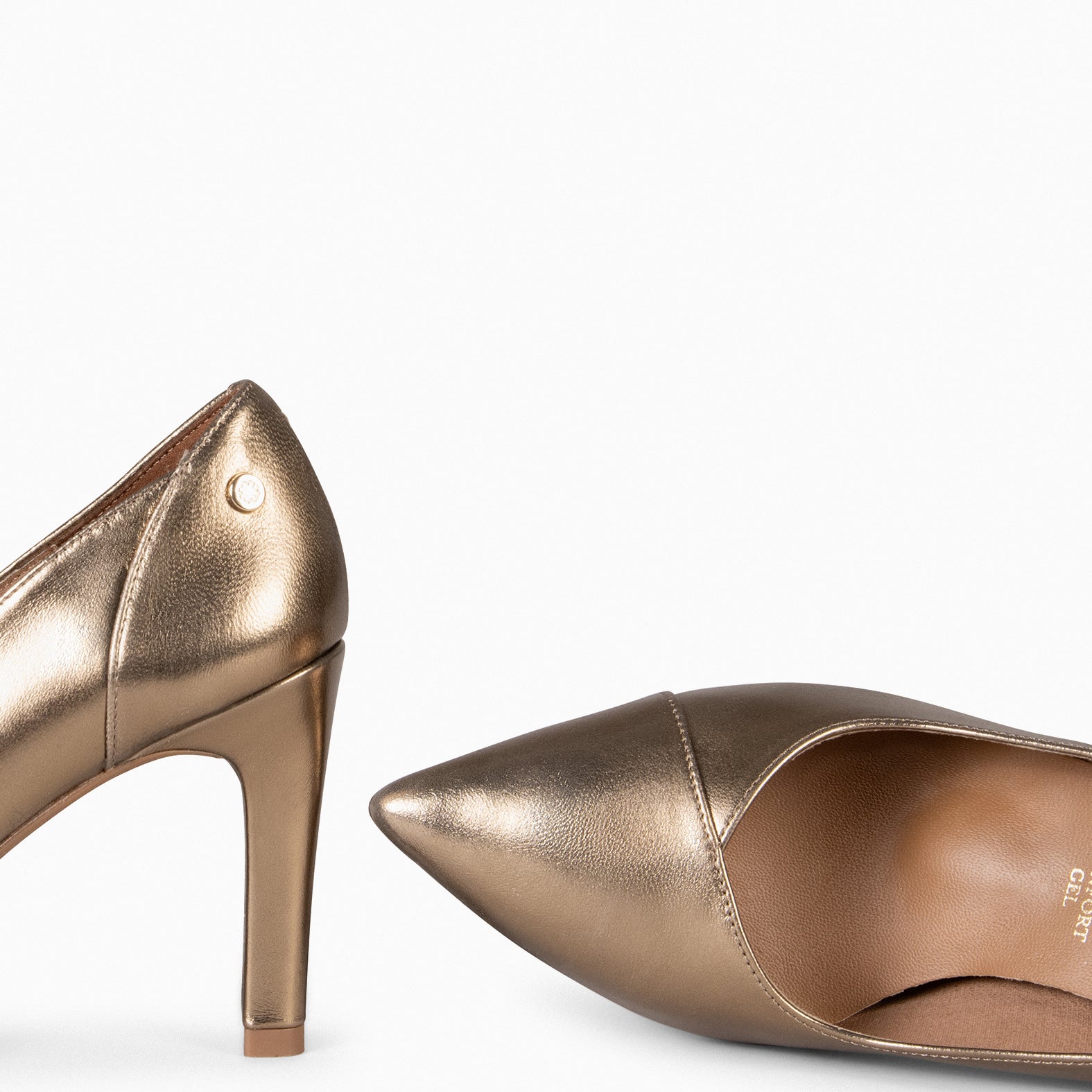 GLAM - Zapatos elegantes de tacón alto ORO