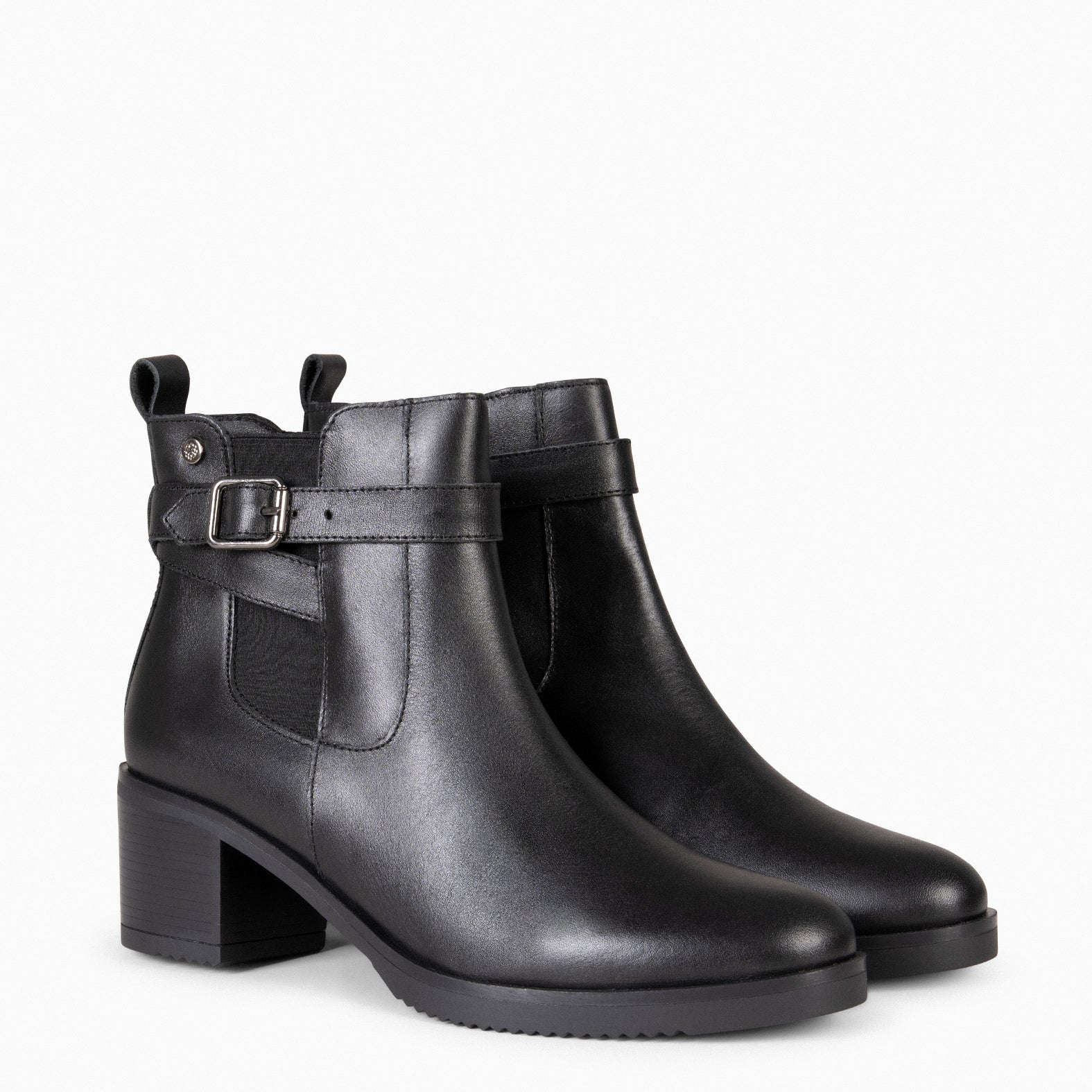 LEMY – Botines de piel en NEGRO