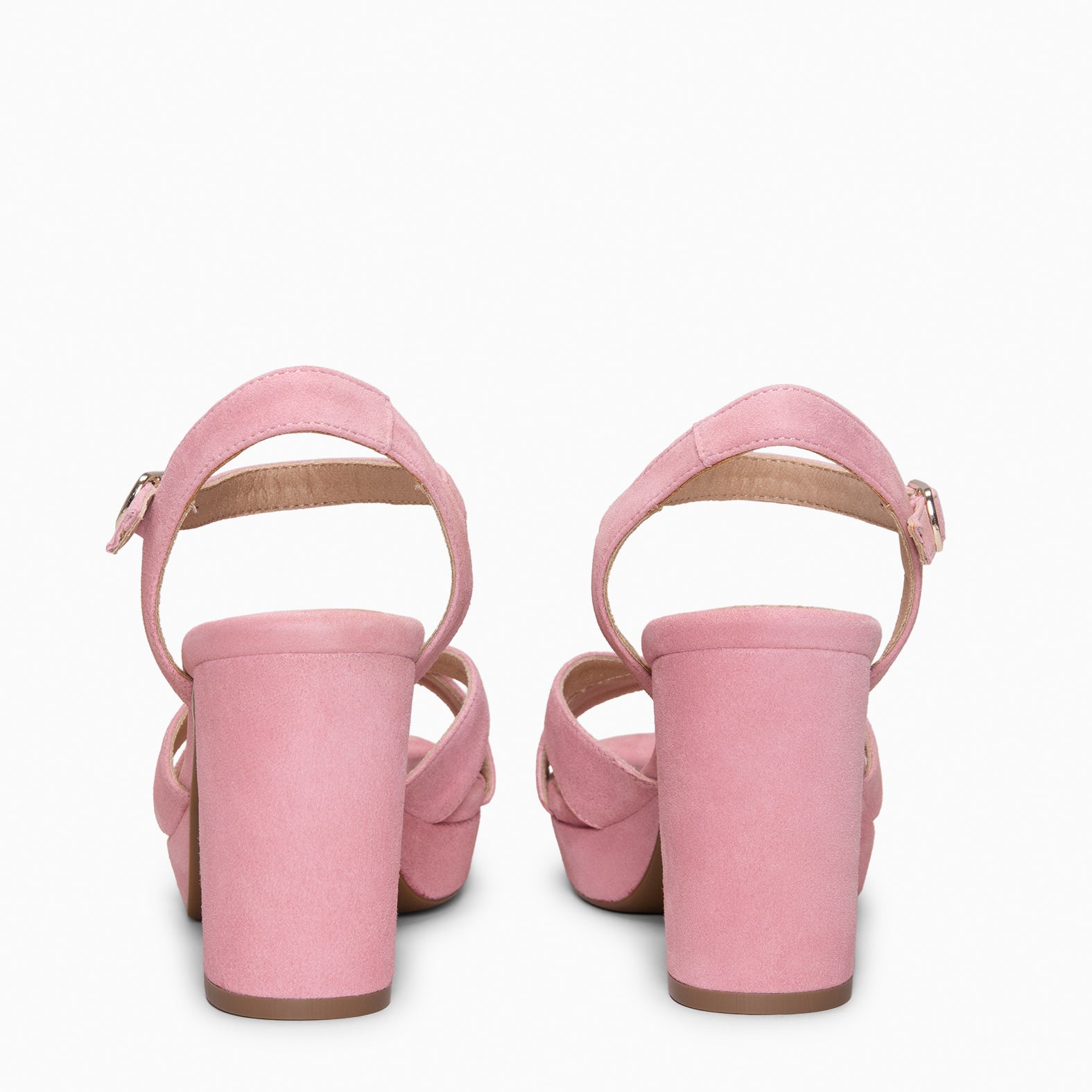 PARIS – Sandalias de fiesta con tacón alto y plataforma ROSA