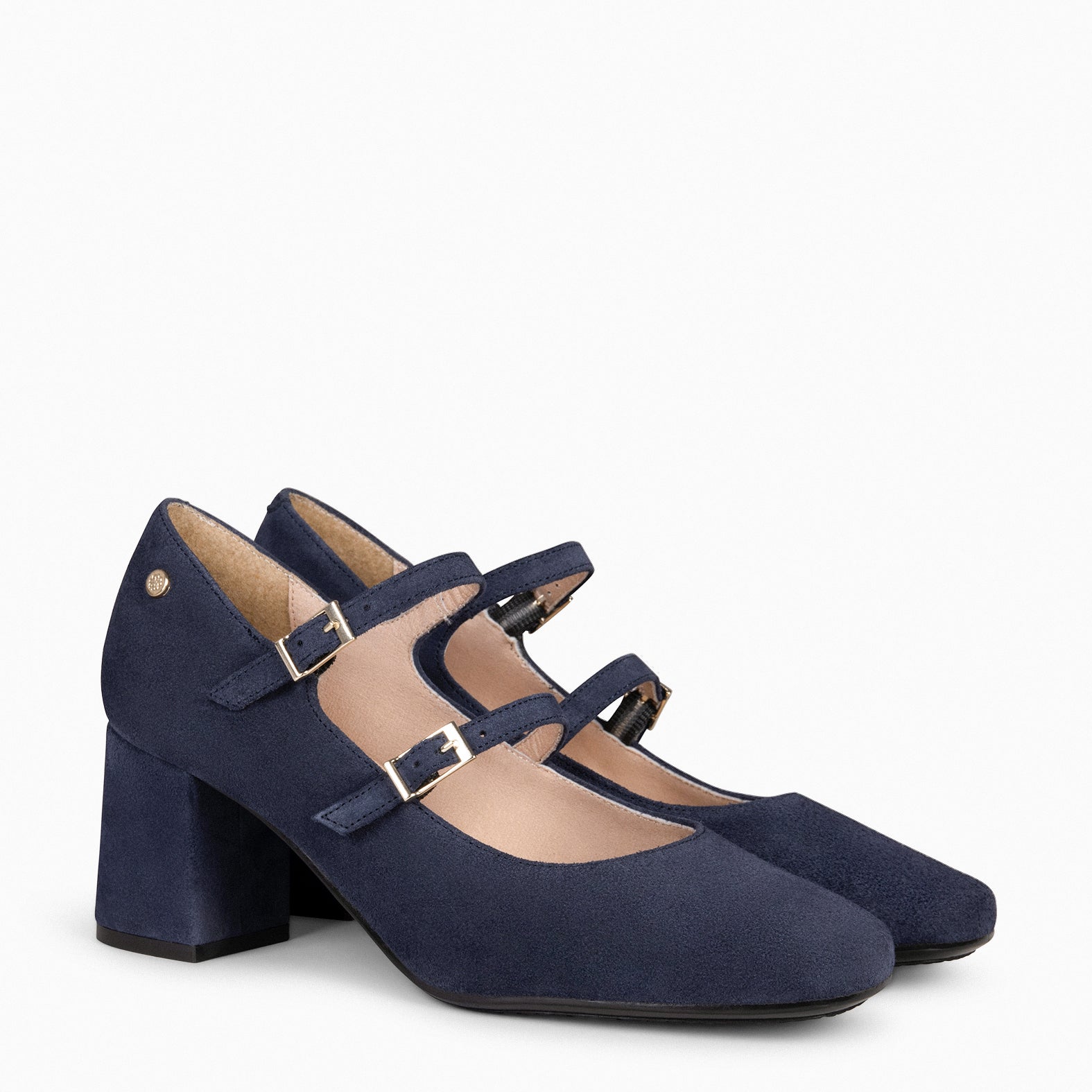 FEBRIS - Zapatos de serraje con pulsera MARINO