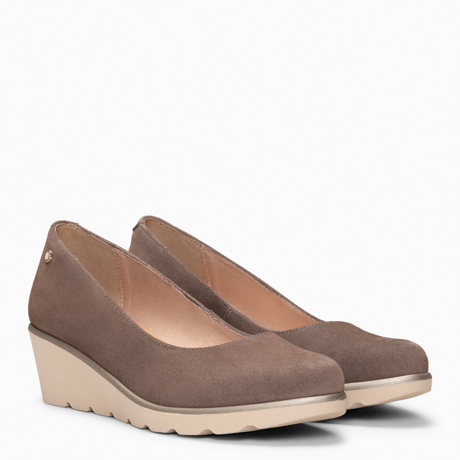 IRIS - Bailarina con cuña TAUPE