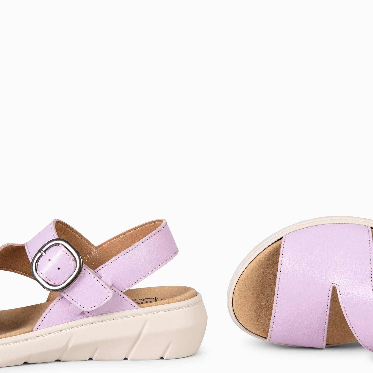 NATURA – Sandalias con plantilla Extraíble MALVA