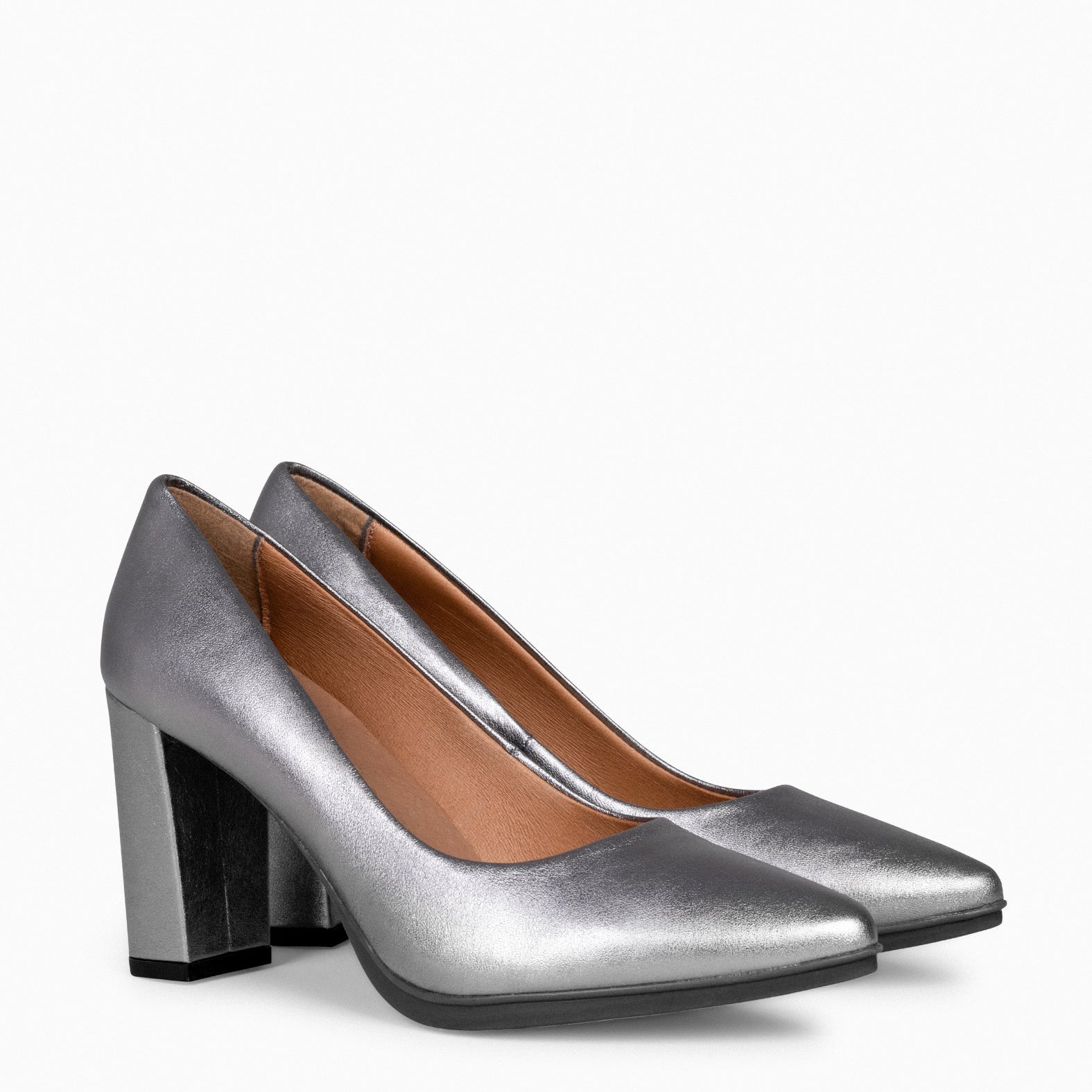 URBAN SPLASH - Zapatos de tacón con piel metalizado en PLATA