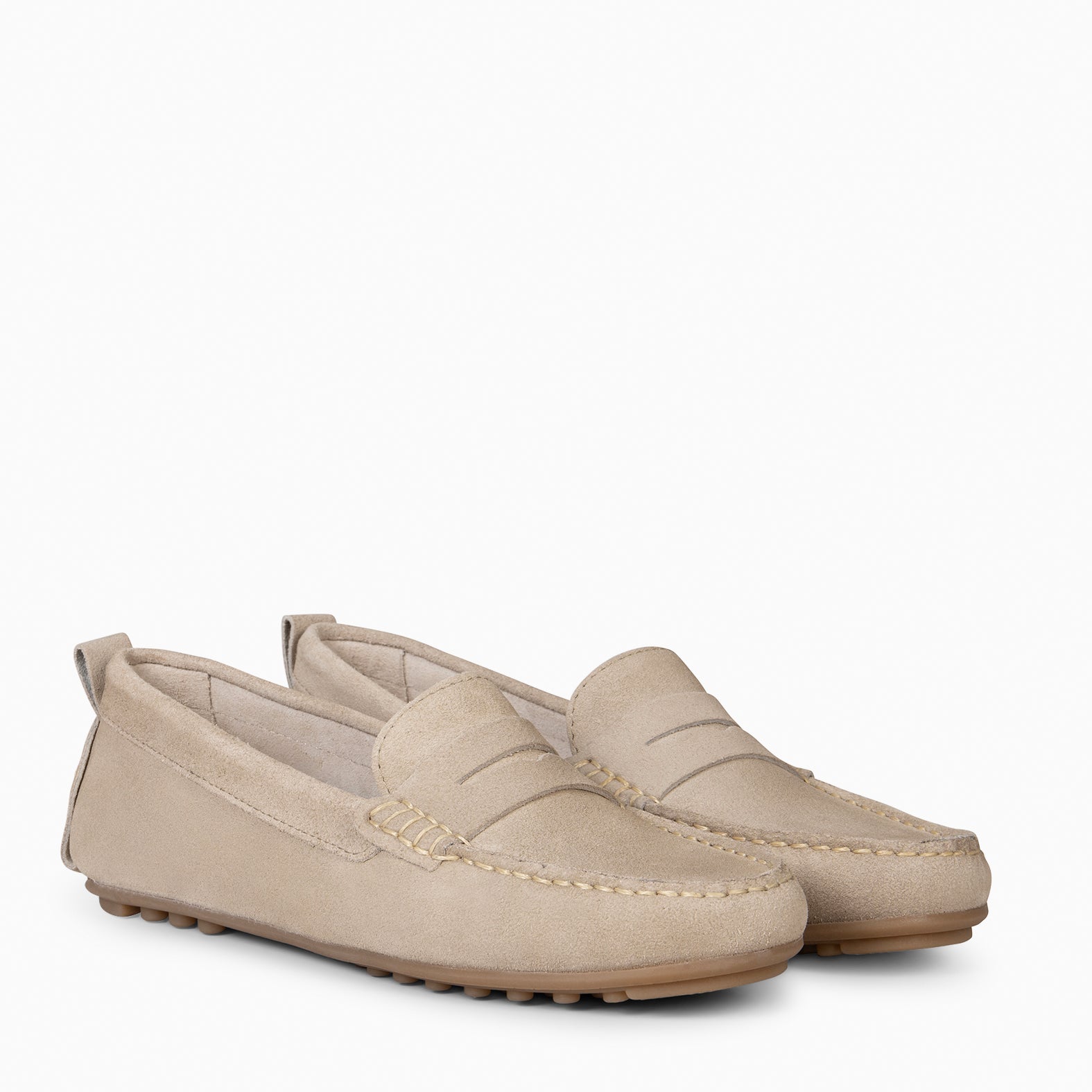 MONTEZ – Mocasín plano BEIGE