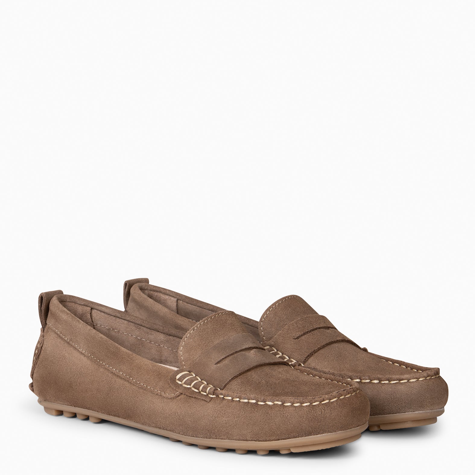 MONTEZ – Mocasín plano TAUPE