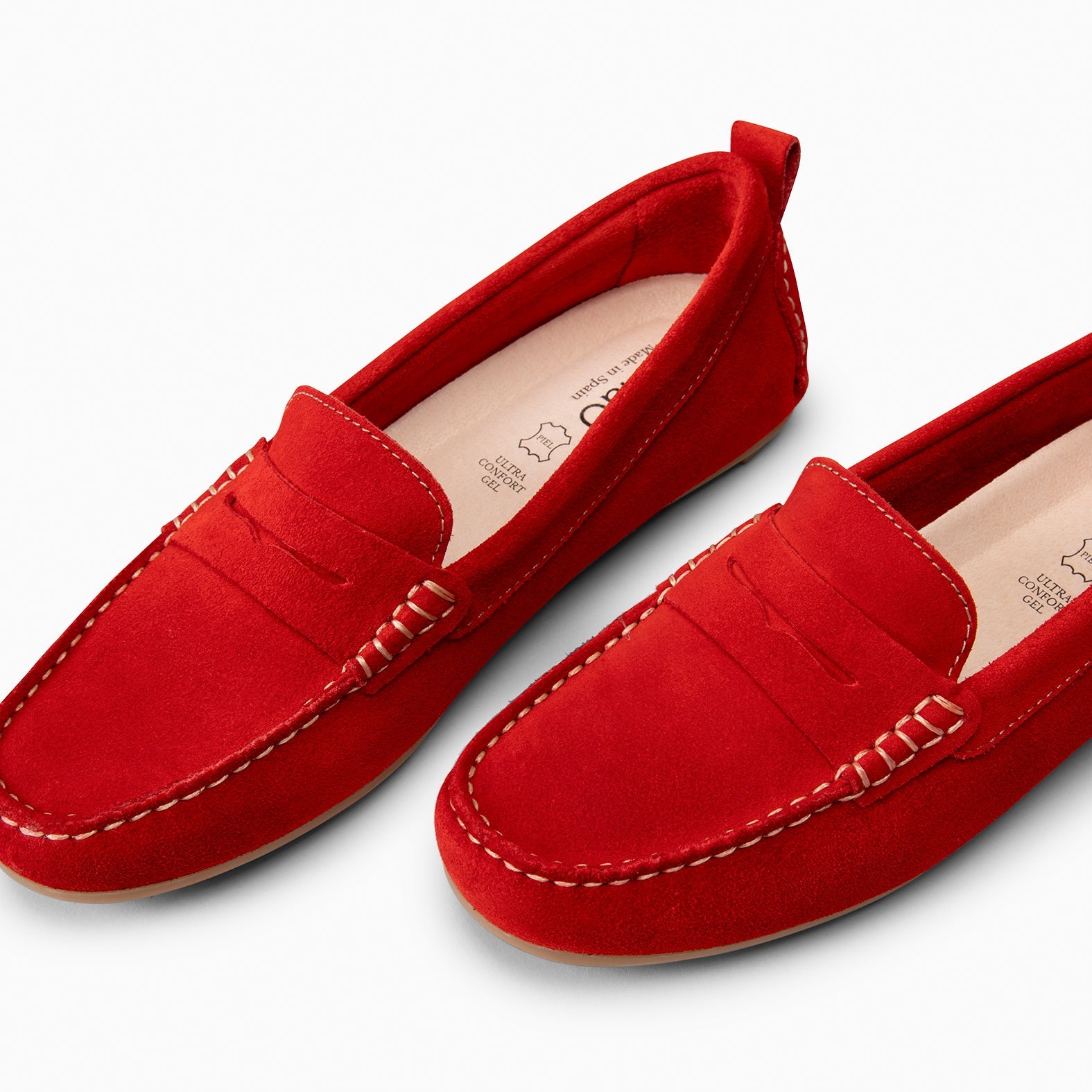 MONTEZ – Mocasín plano ROJO