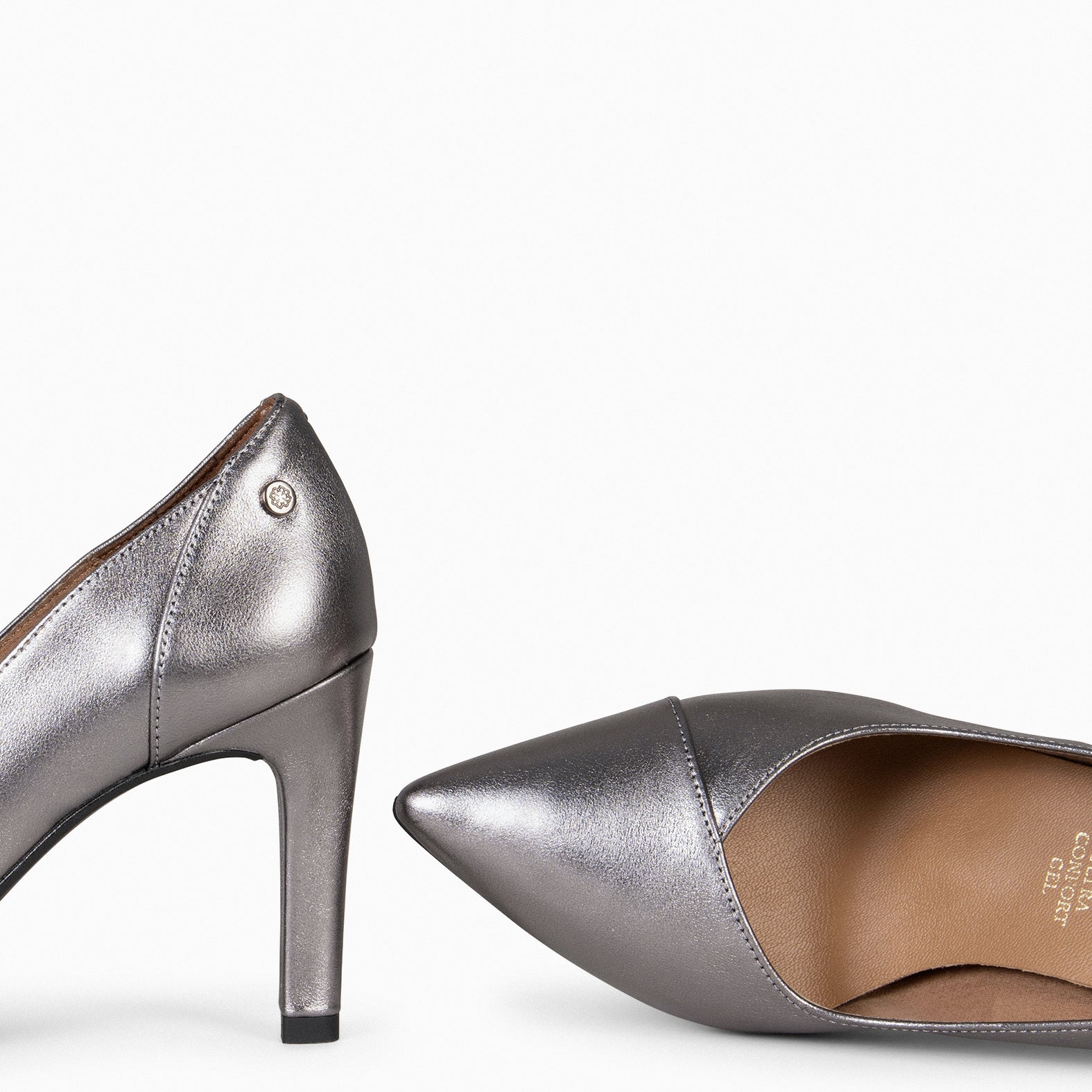 GLAM - Zapatos elegantes de tacón alto PLATA