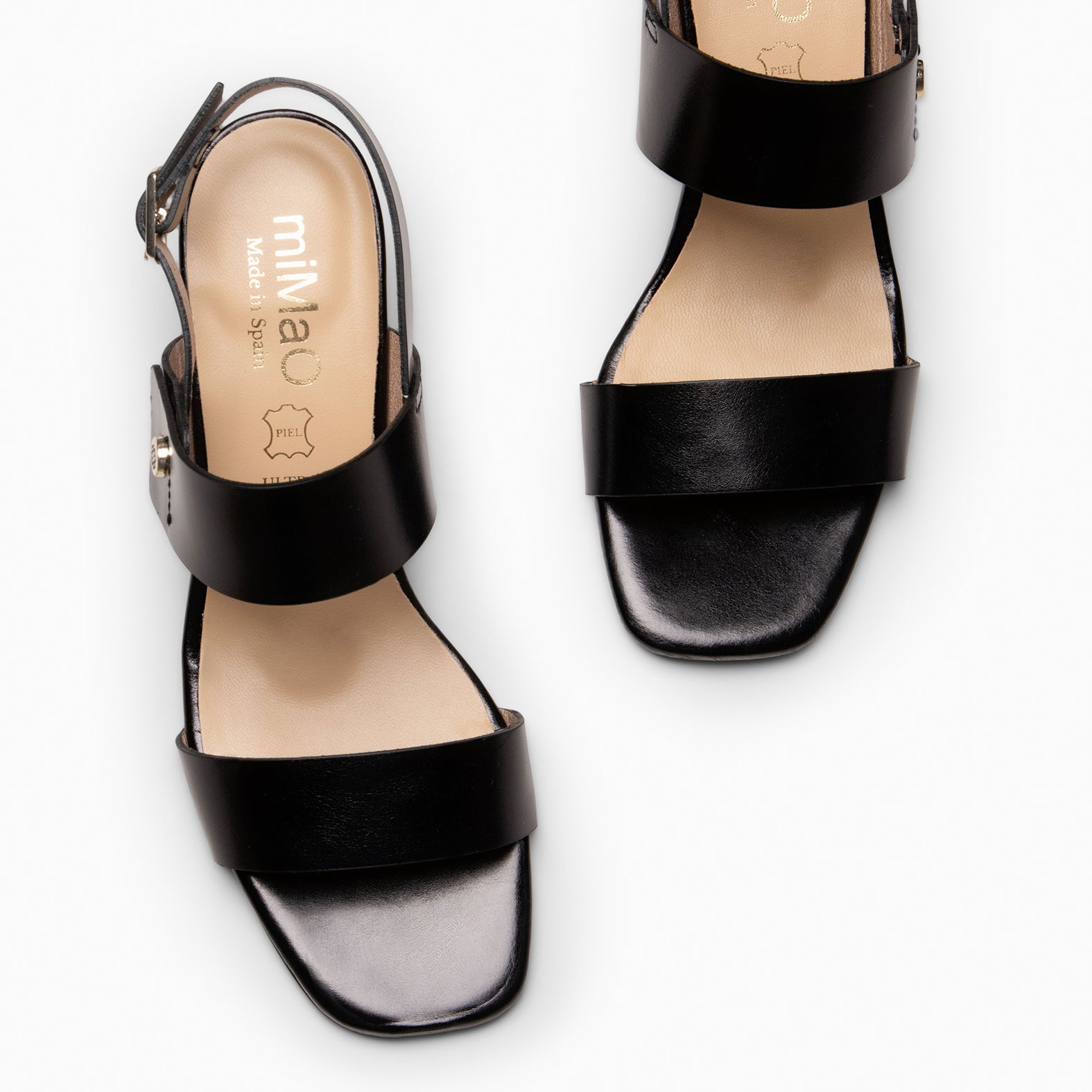SIA - Sandalias de tacón ancho NEGRO