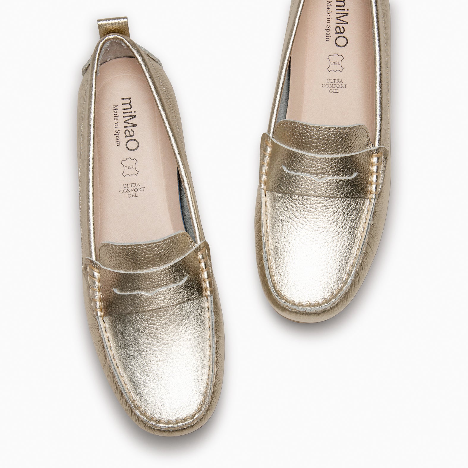 MONTEZ – Mocasín plano PLATINO