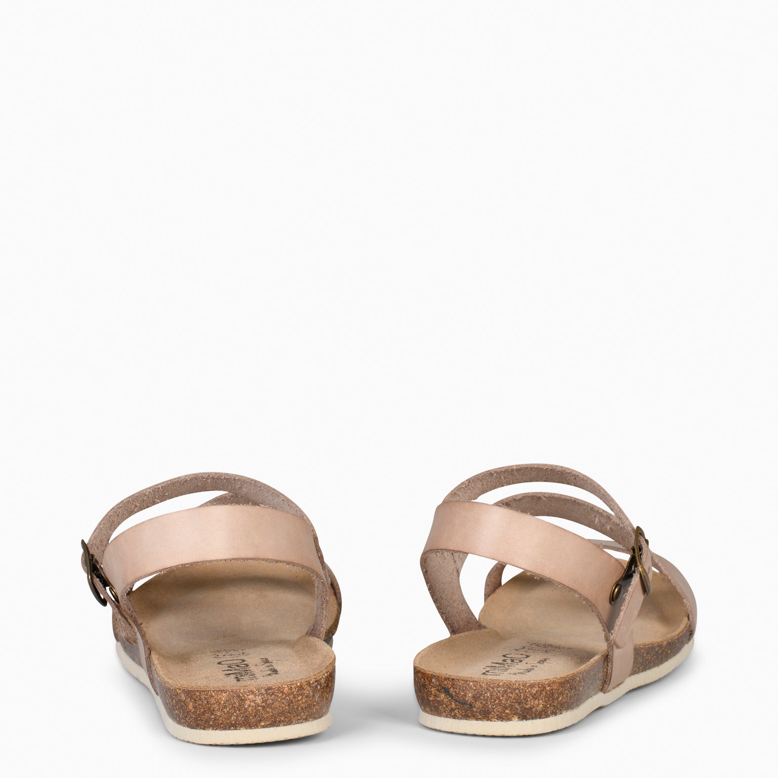 LIS – Sandalias BIO de piel de Vaquetilla TIERRA