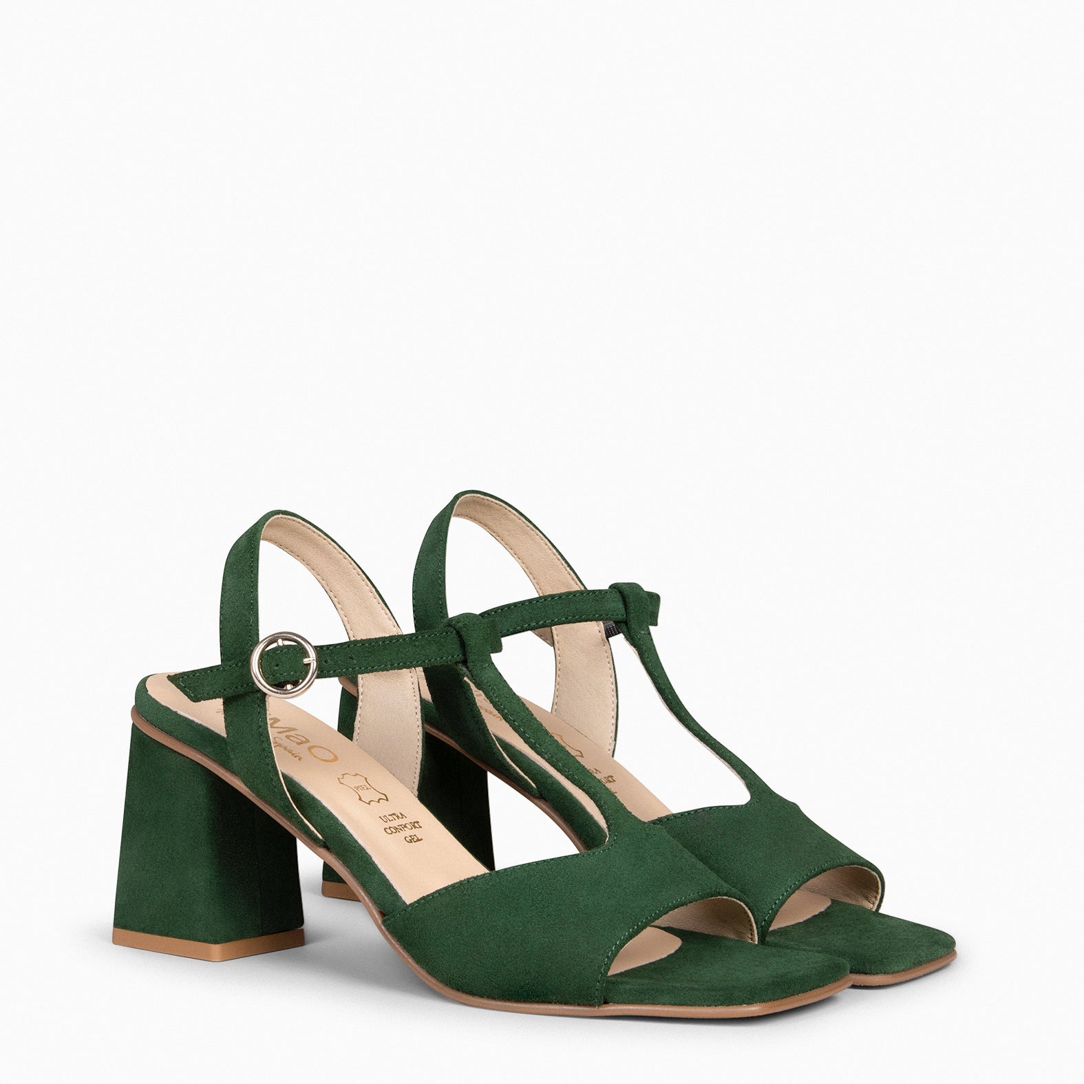 ITAKA - Sandalias de tacón alto VERDE