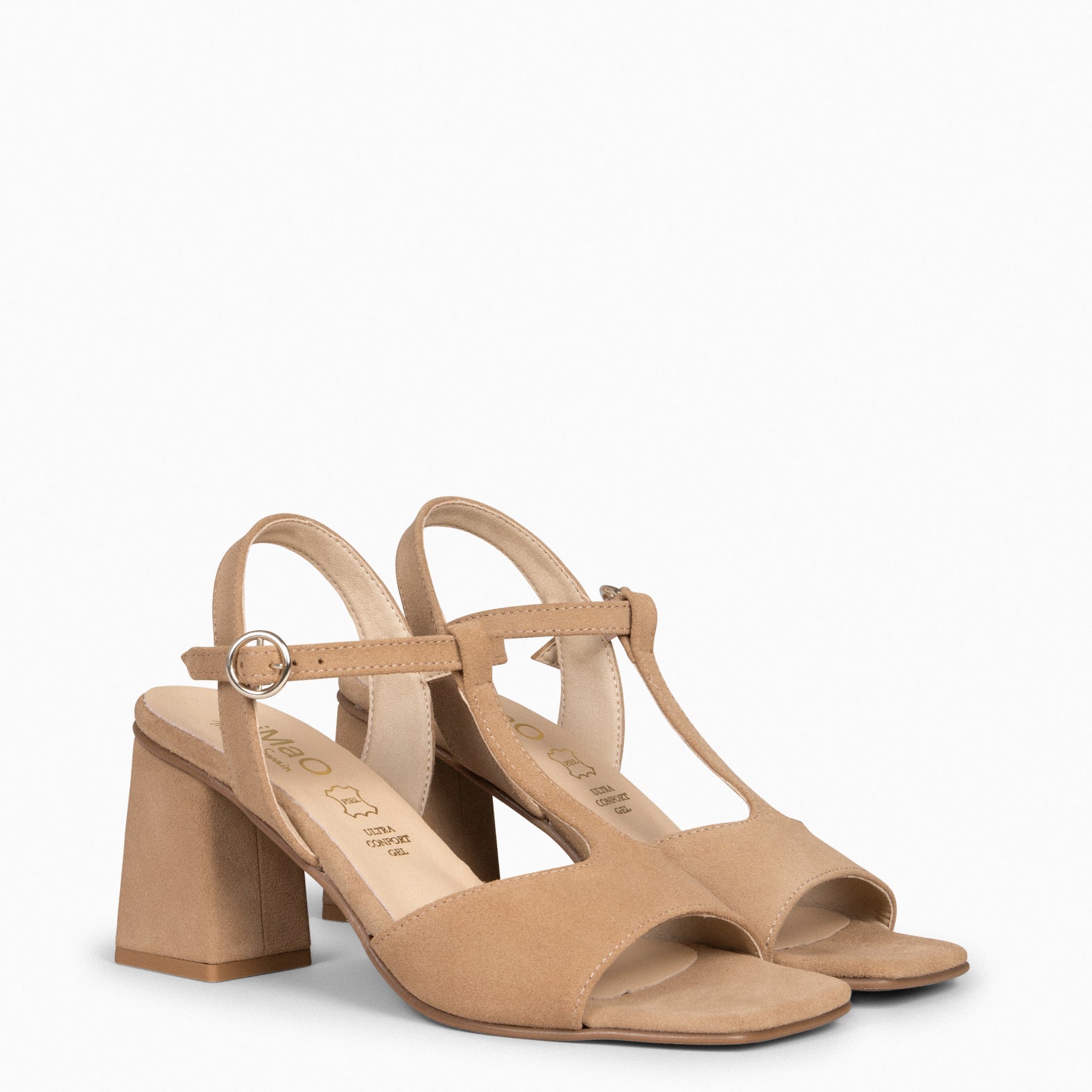 ITAKA - Sandalias de tacón alto BEIGE