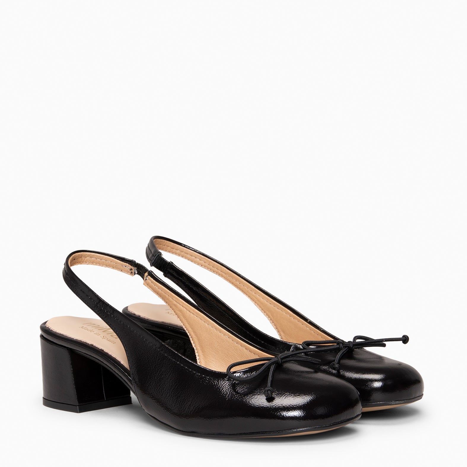 DOROTHY - Zapatos de tacón destalonado Baresoft NEGRO