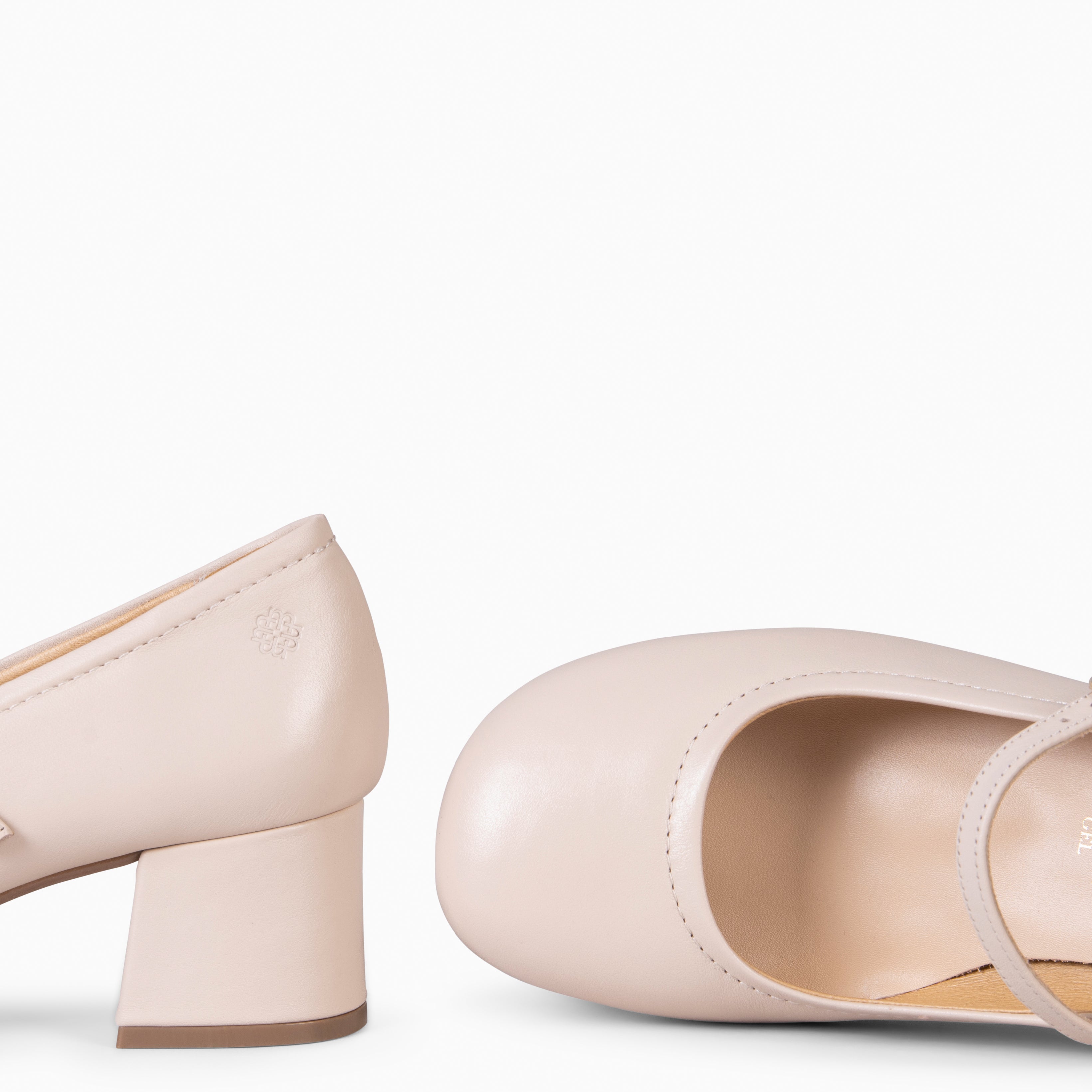 ROSALÍA - MERCEDITAS DE TACÓN ESTILO BARESOFT BEIGE