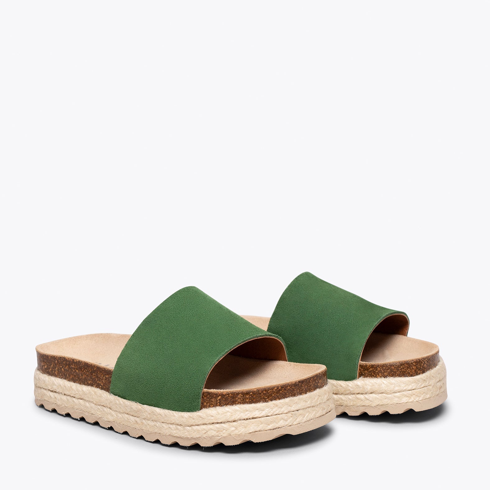 FRESA Sandalias planas de niña VERDES