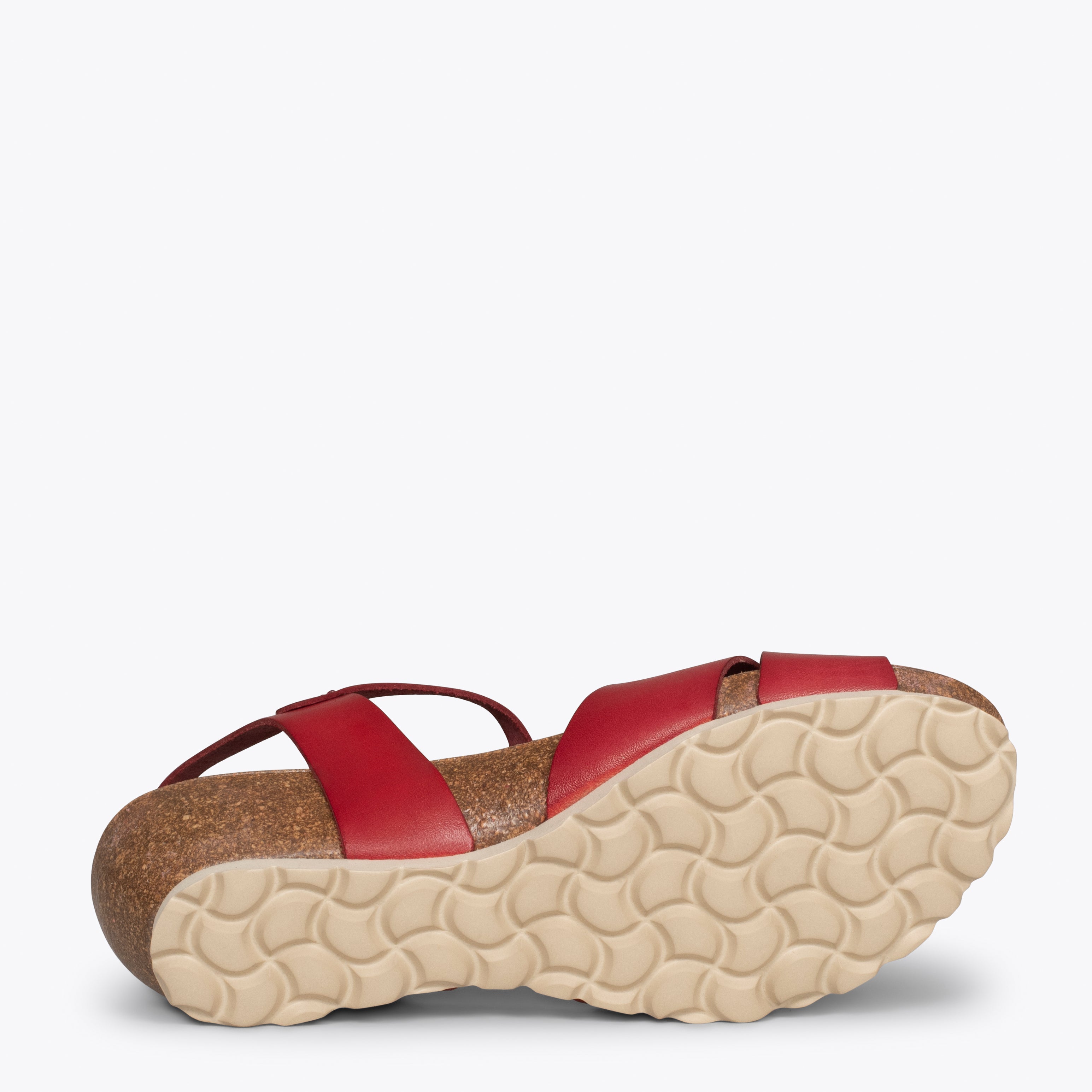 LOTO - Sandalias con cuña Bio ROJAS