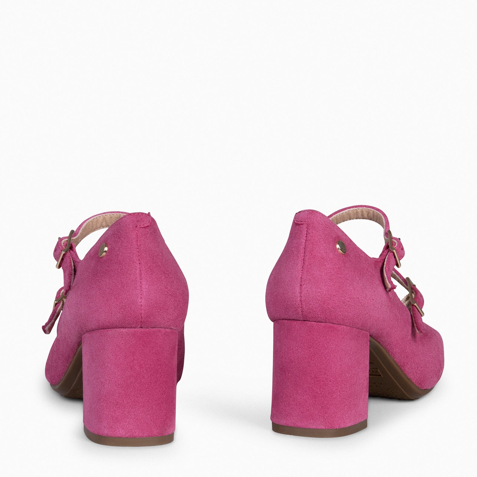 FEBRIS - Zapatos de serraje con pulsera FUCSIA