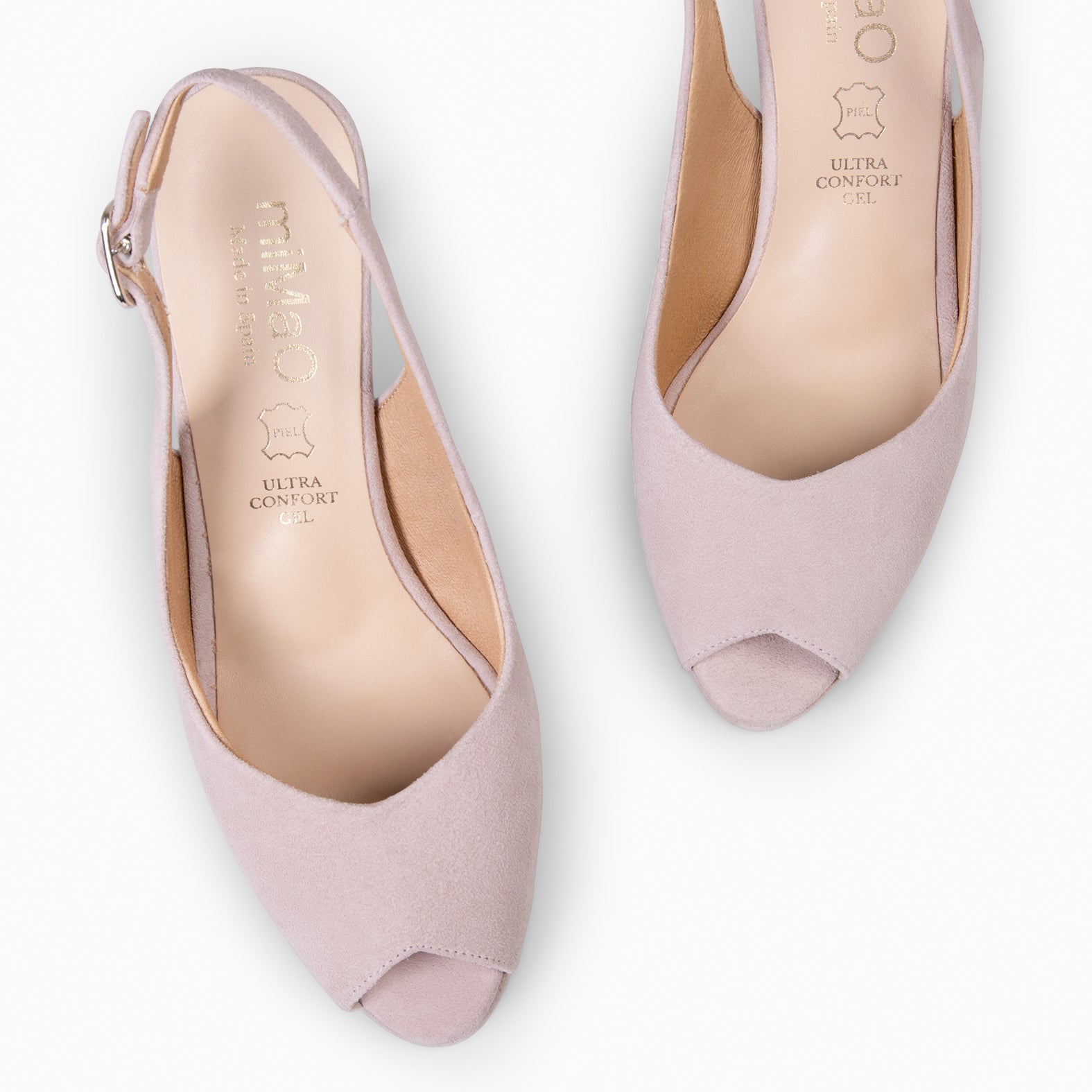 ELSA - Zapatos de tacón alto destalonados NUDE