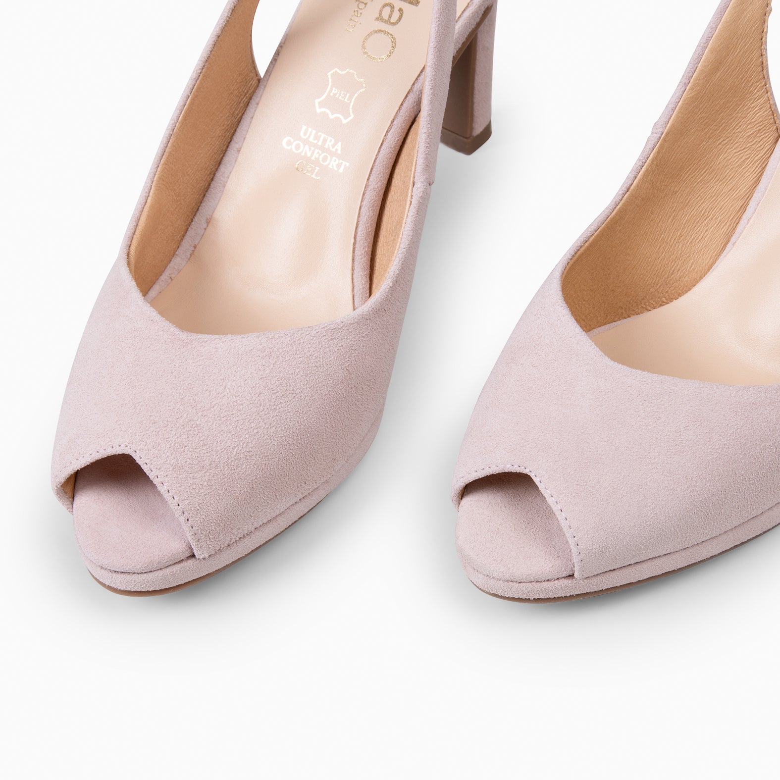 ELSA - Zapatos de tacón alto destalonados NUDE