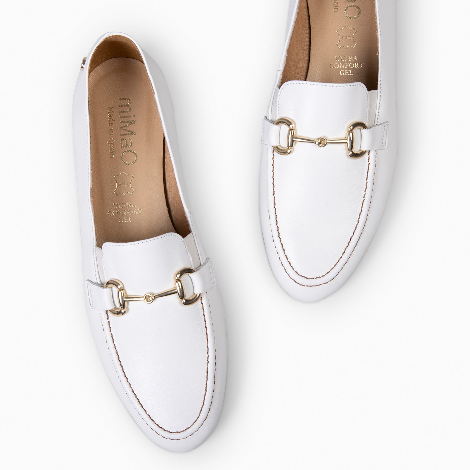 SERENA -MOCASIN PIEL DE NAPA BLANCO