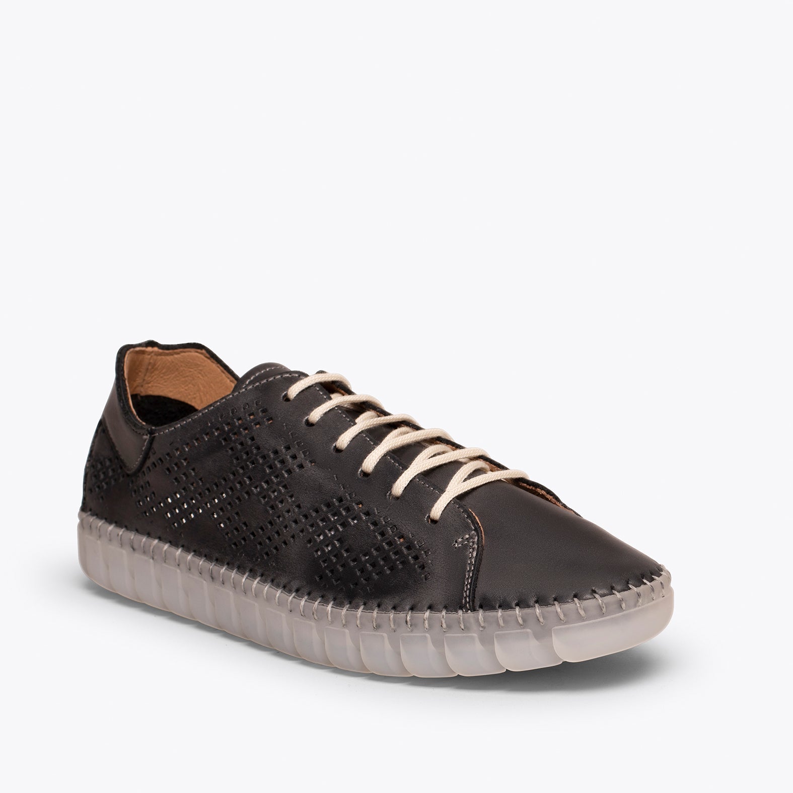 FLEXY Zapatilla NEGRO extra flexible con picado