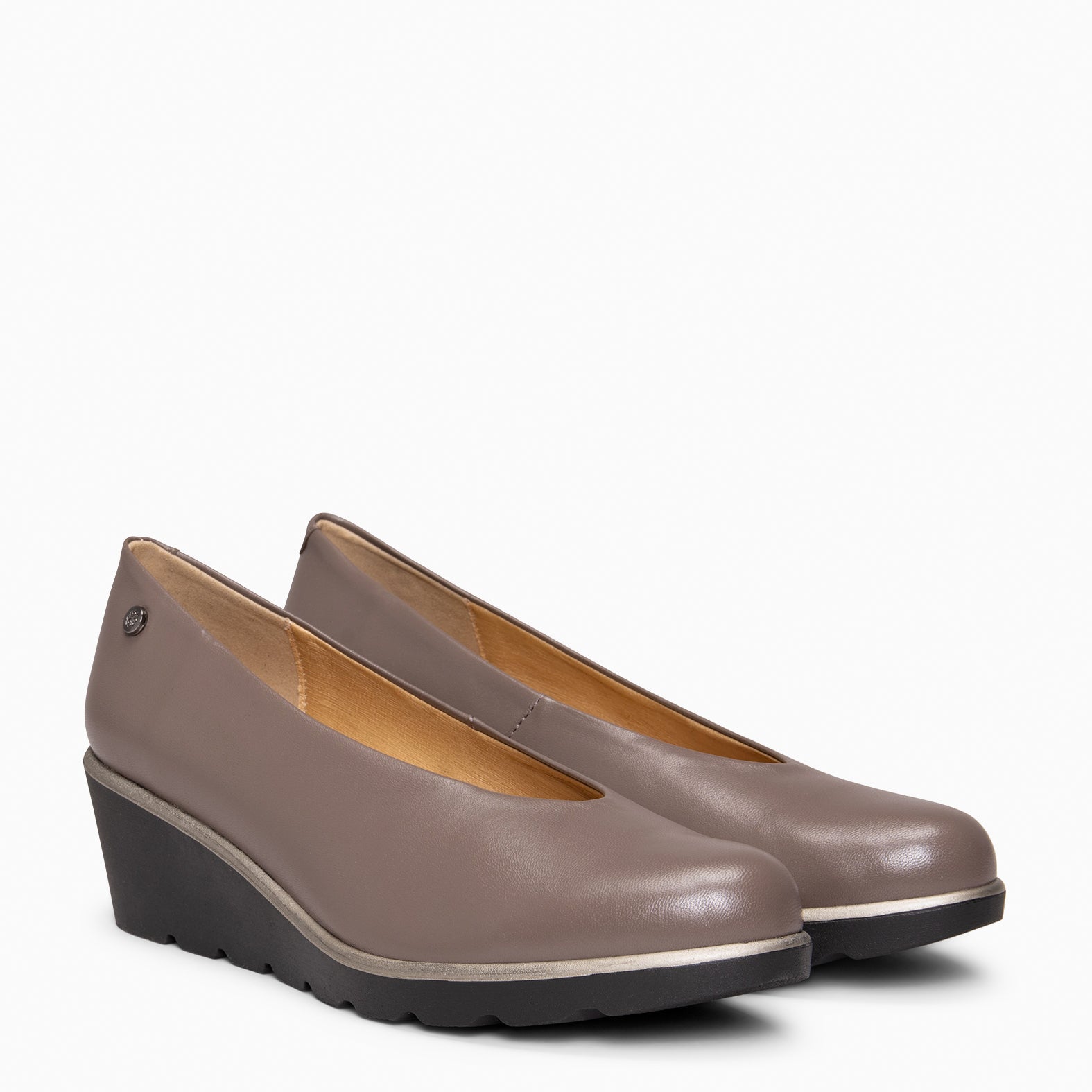 IVY - Bailarina con cuña TAUPE