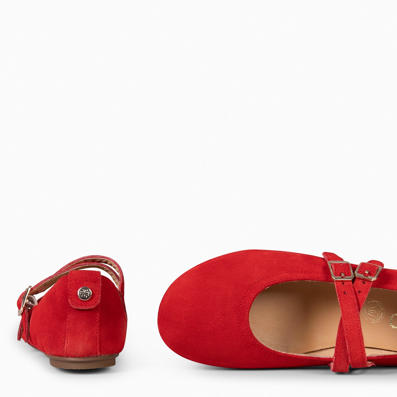 AMAPOLA - BAILARINA PLANA BARESOFT ROJO
